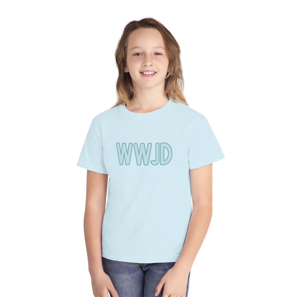 Youth WWJD Midweight Tee for Faith-Inspired Kids