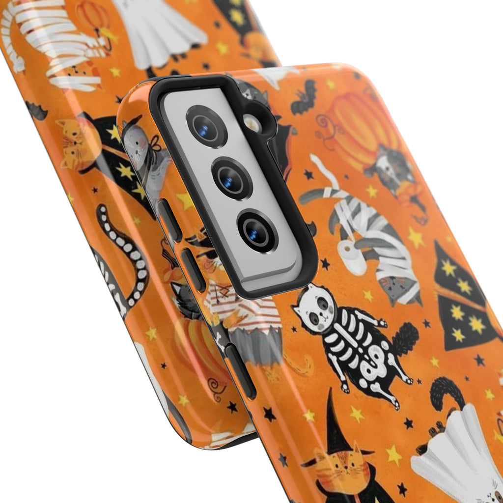 Spooky-Cat Halloween Tough Phone Case