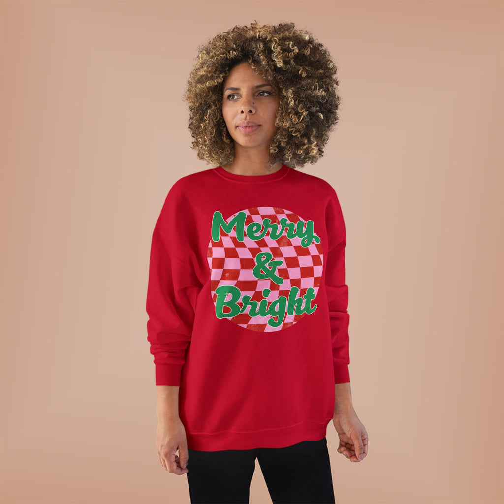 Merry & Bright Eco-Friendly Crewneck Sweatshirt