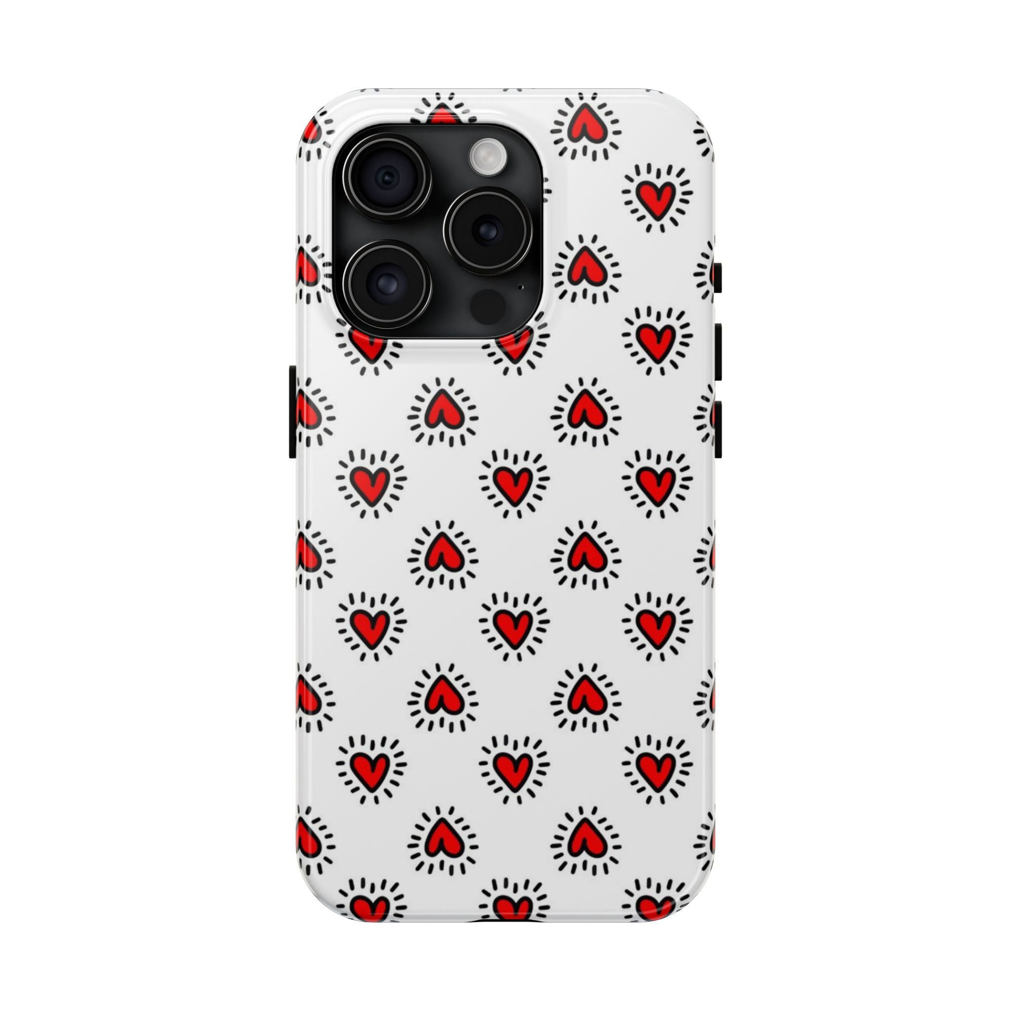 Heart Doodle Tough Phone Case