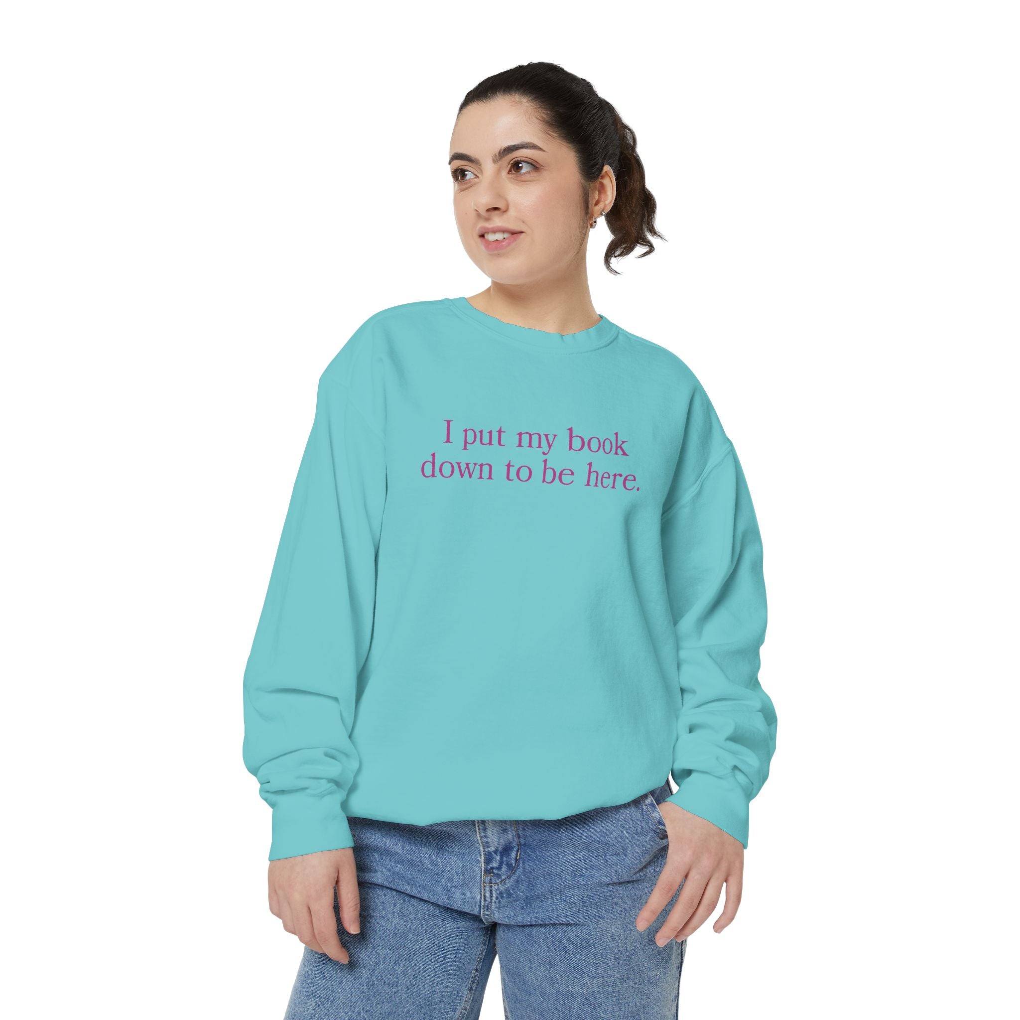 Book Lover Garment-Dyed Sweatshirt