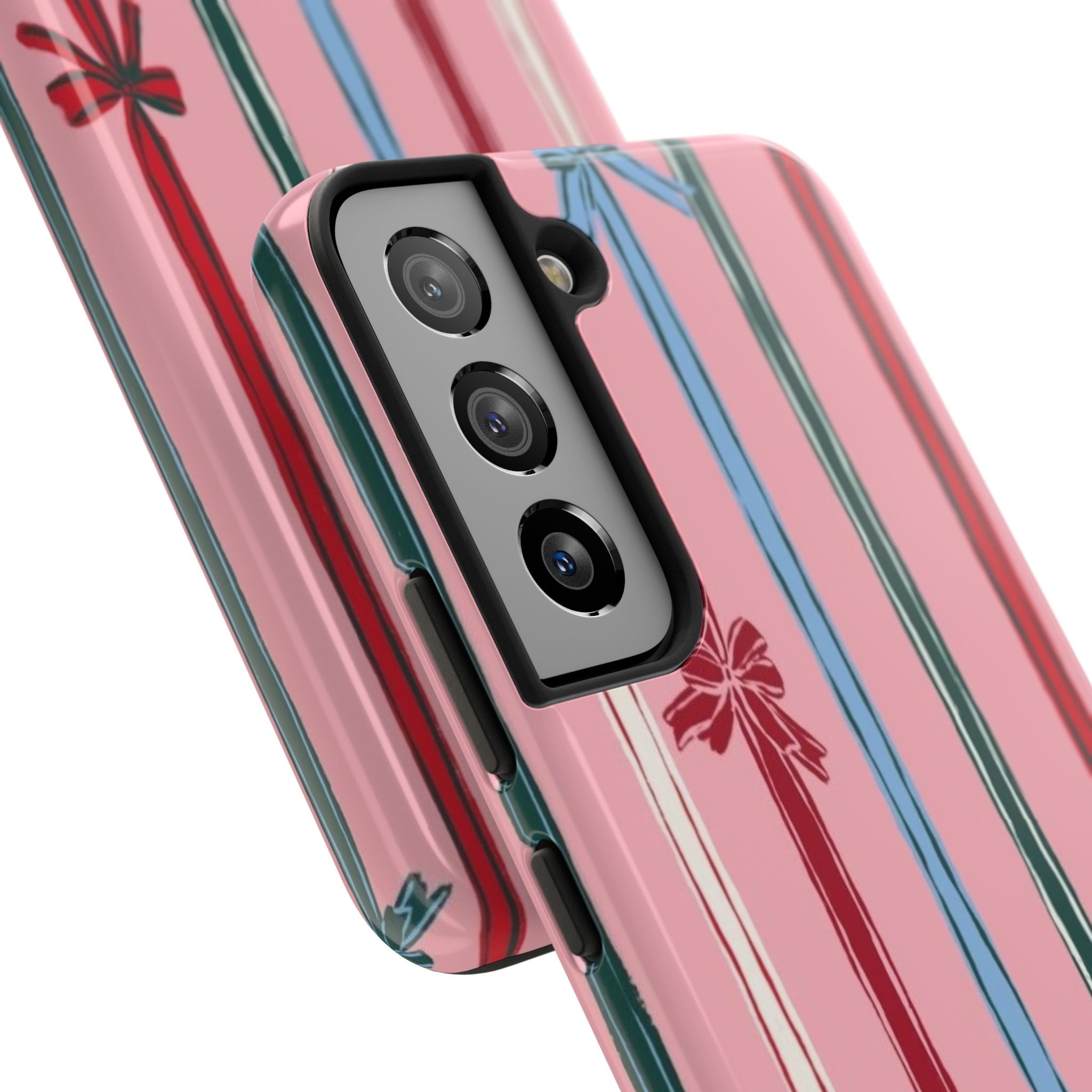 Holiday Bow Pattern Tough Phone Case