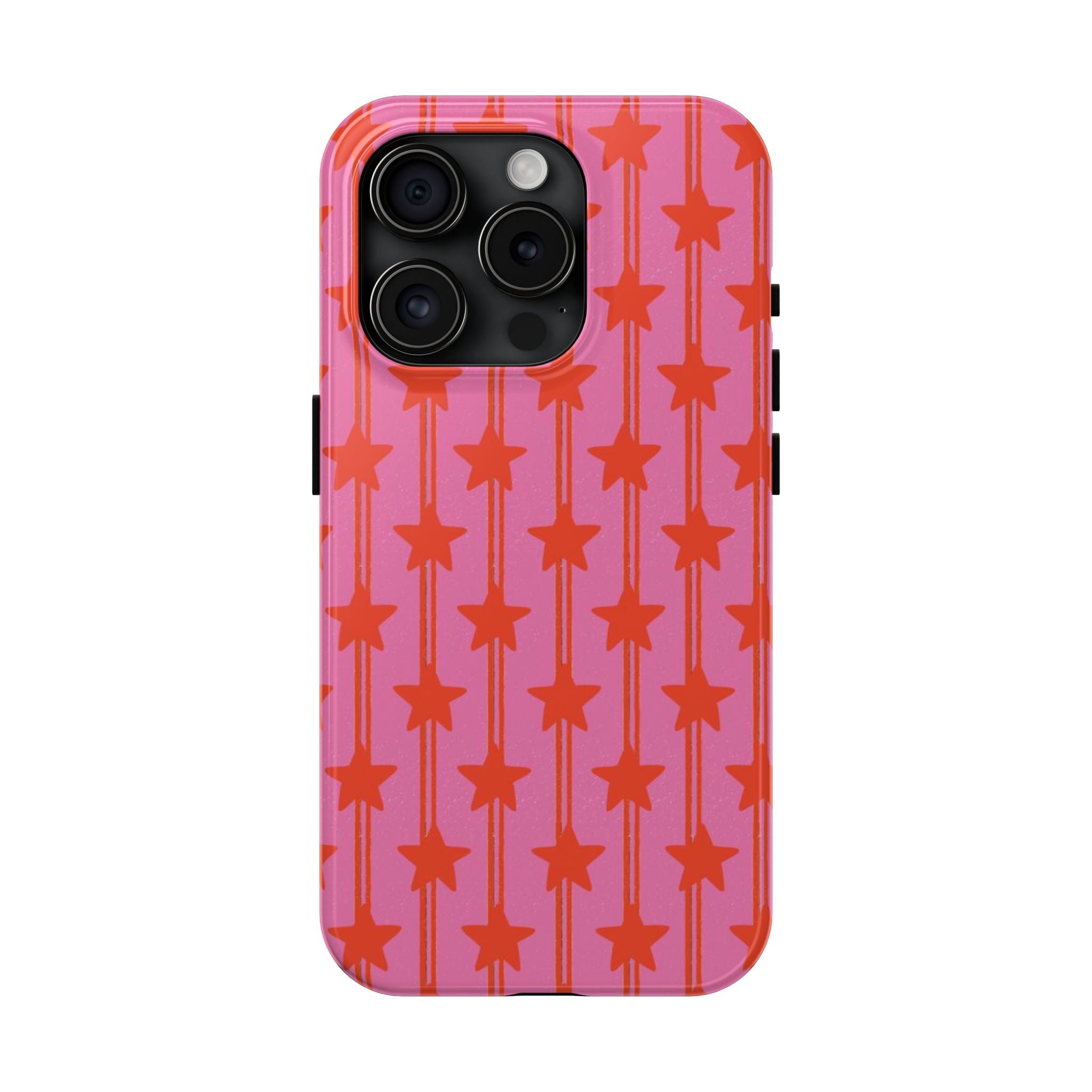 Pink Star Stripe Tough Phone Case