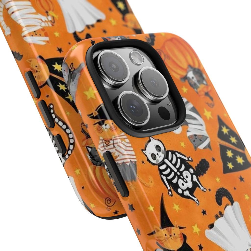 Spooky-Cat Halloween Tough Phone Case