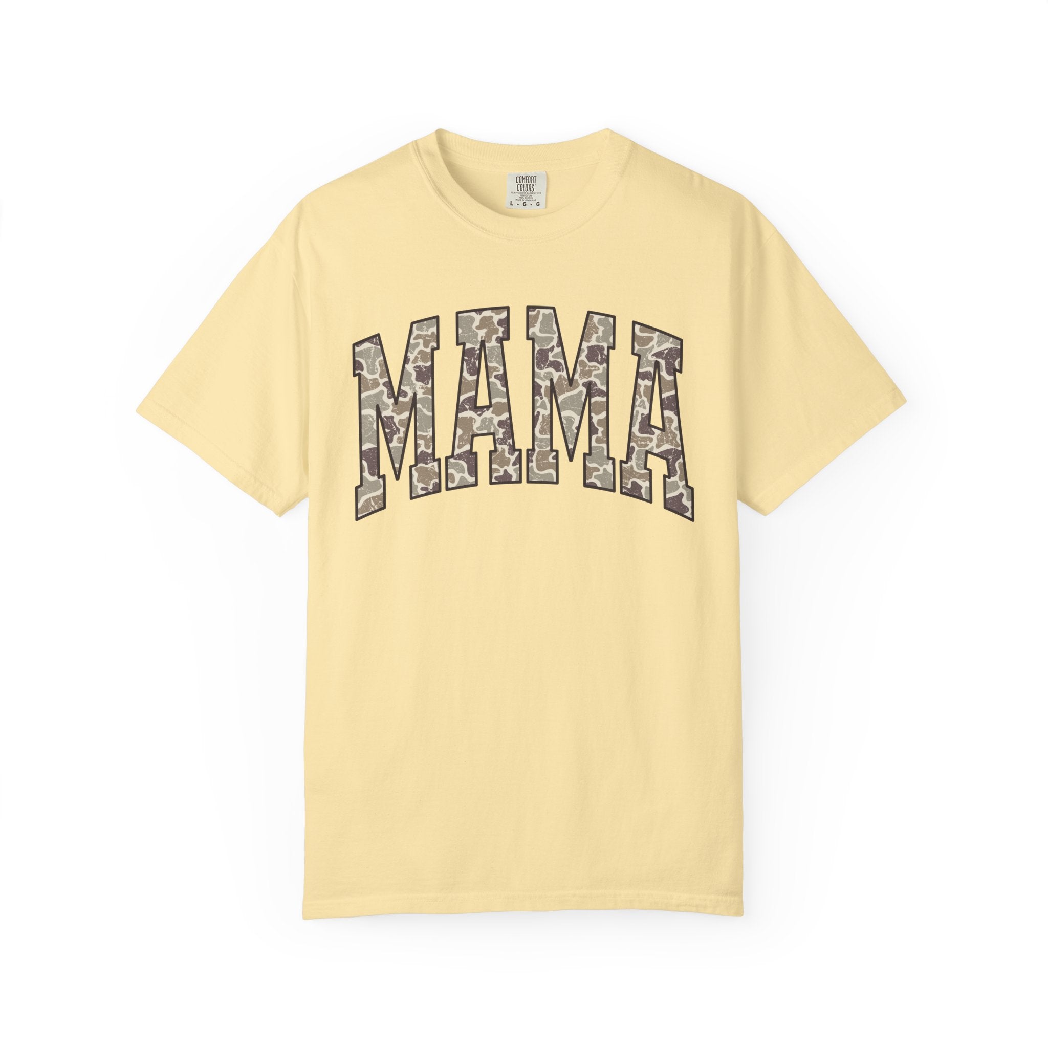 Camo Mama T-Shirt, Perfect Gift for Moms, Casual Everyday Wear, Summer Fashion, Great for Mother's Day