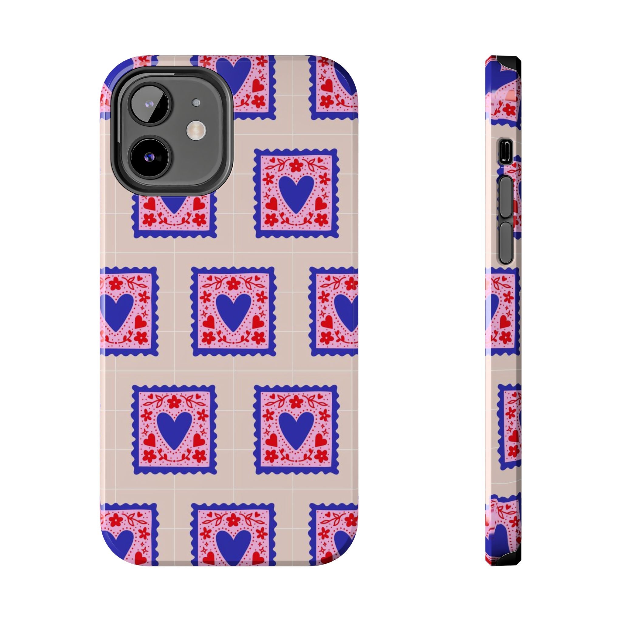 Heart Stamp Tough Phone Case
