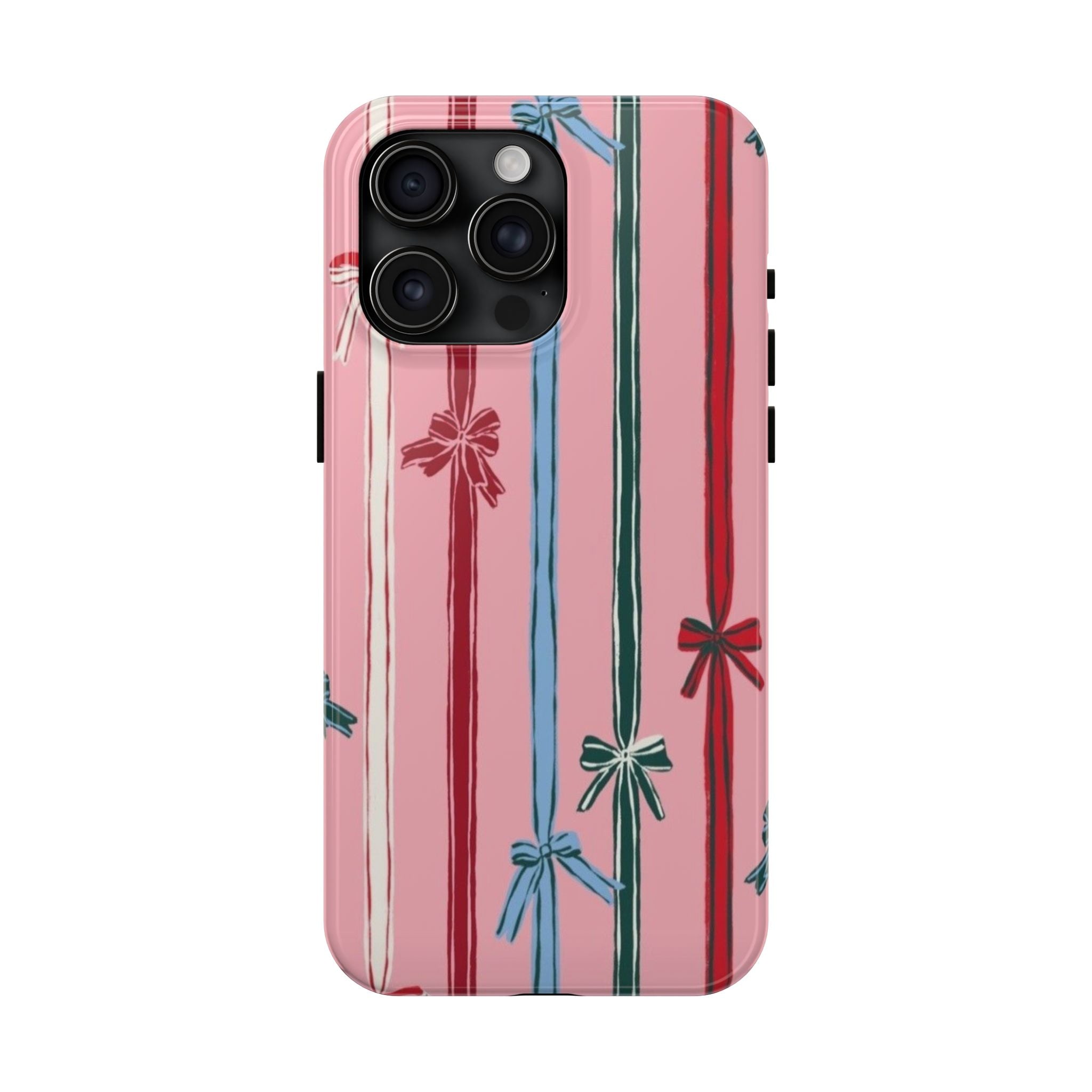Holiday Bow Pattern Tough Phone Case