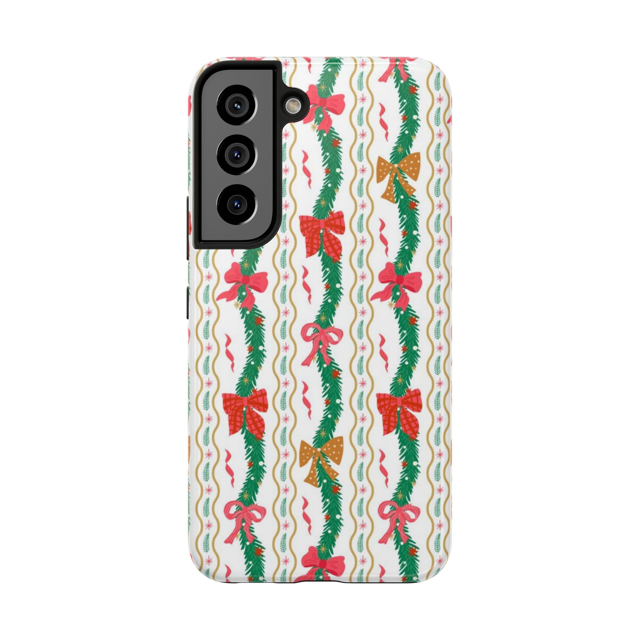 Festive Holiday Phone Cases with Cheerful Bows
