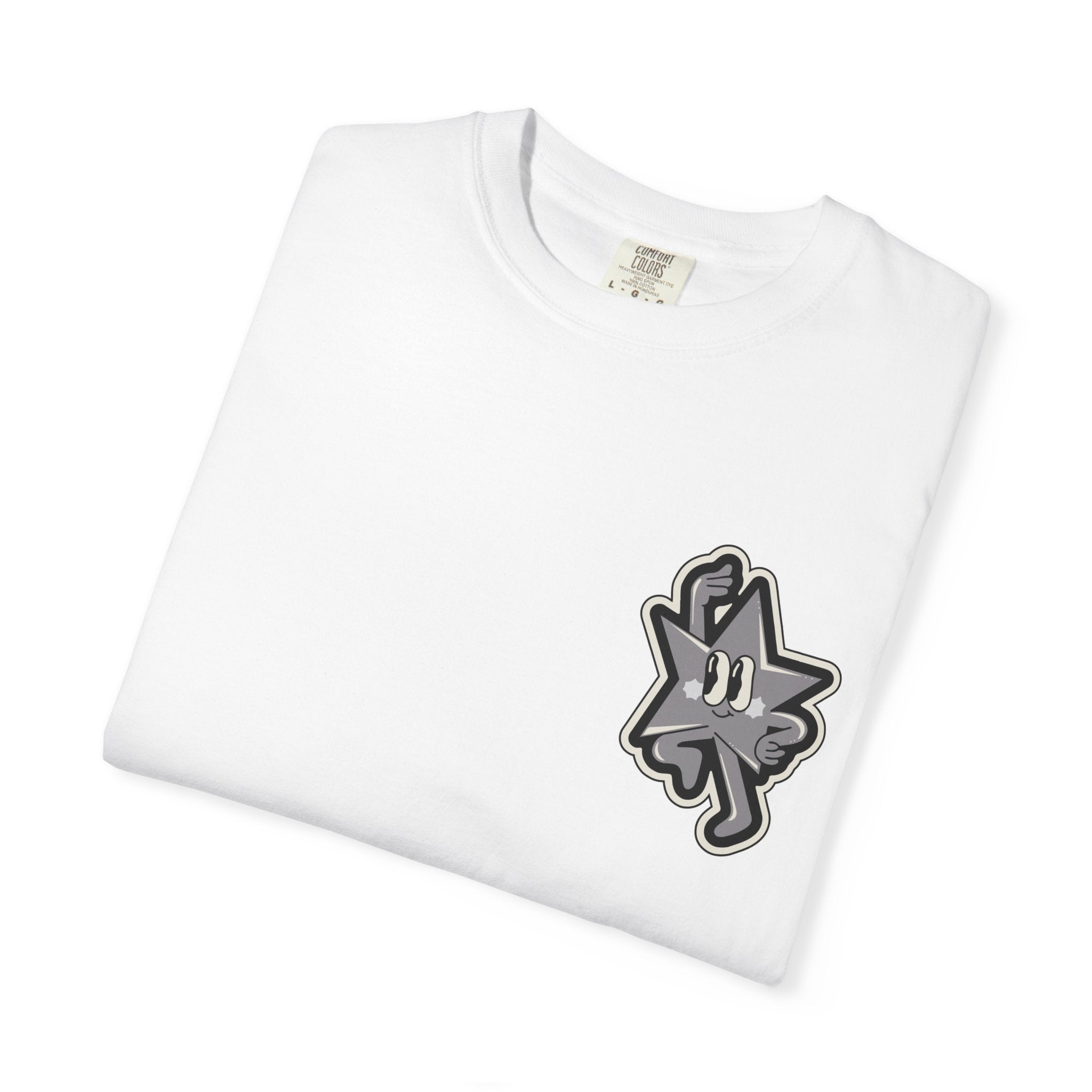 Garment-Dyed T-Shirt with 'Saved By Grace' Design