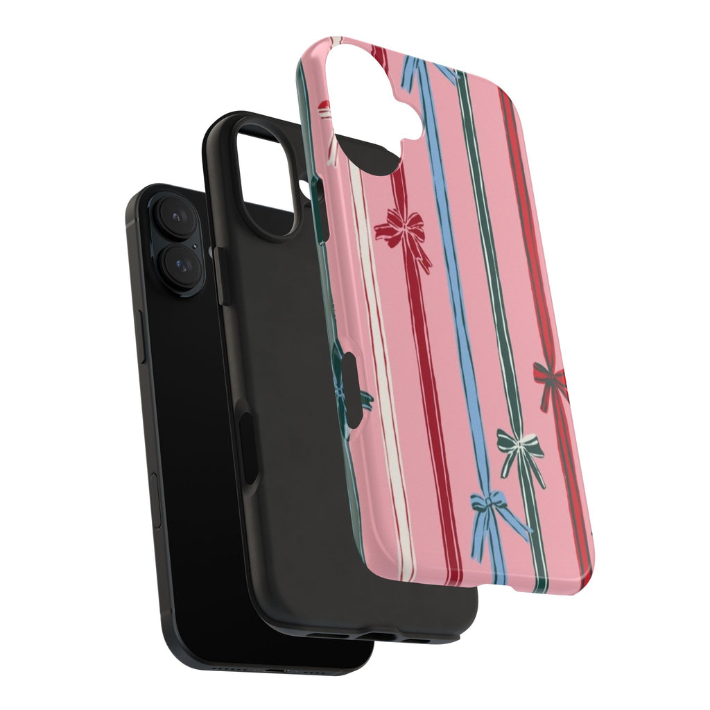 Holiday Bow Pattern Tough Phone Case