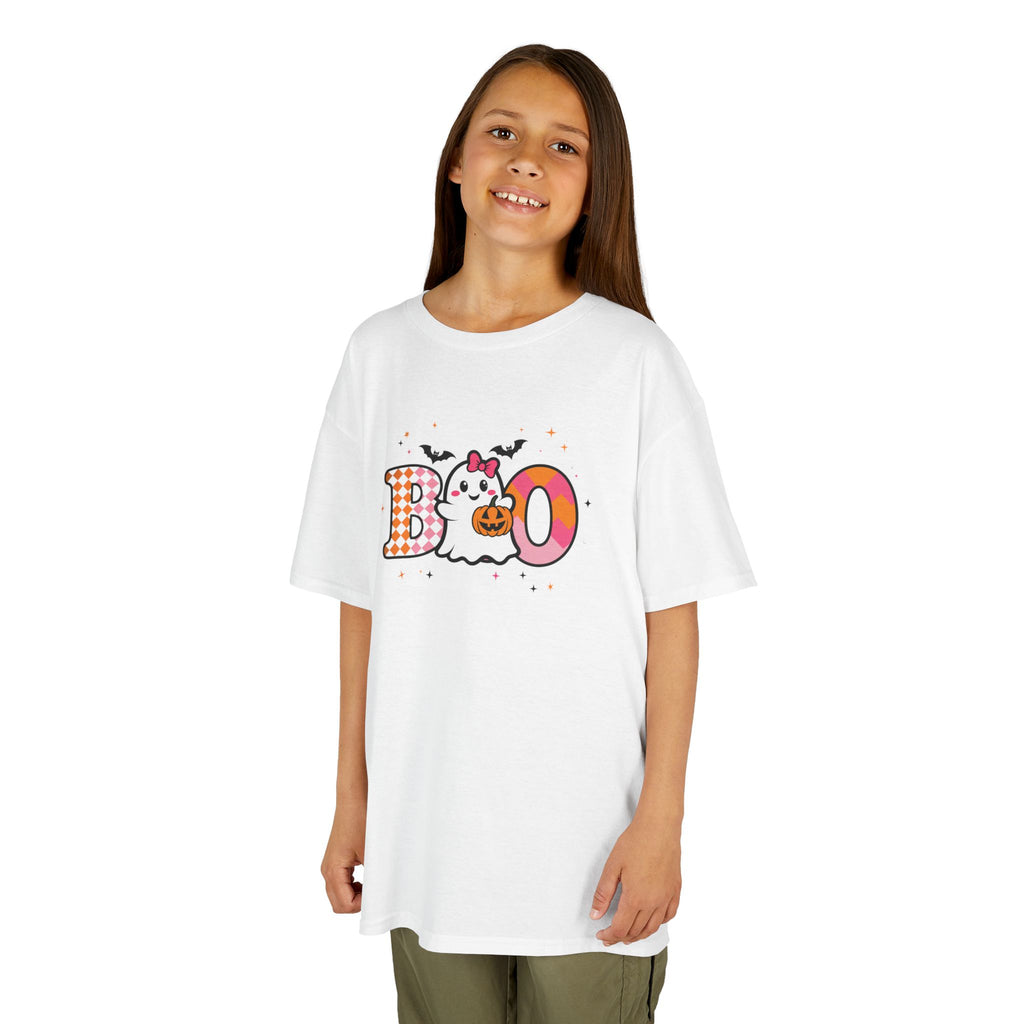 Girls Halloween Boo Ghost Tee