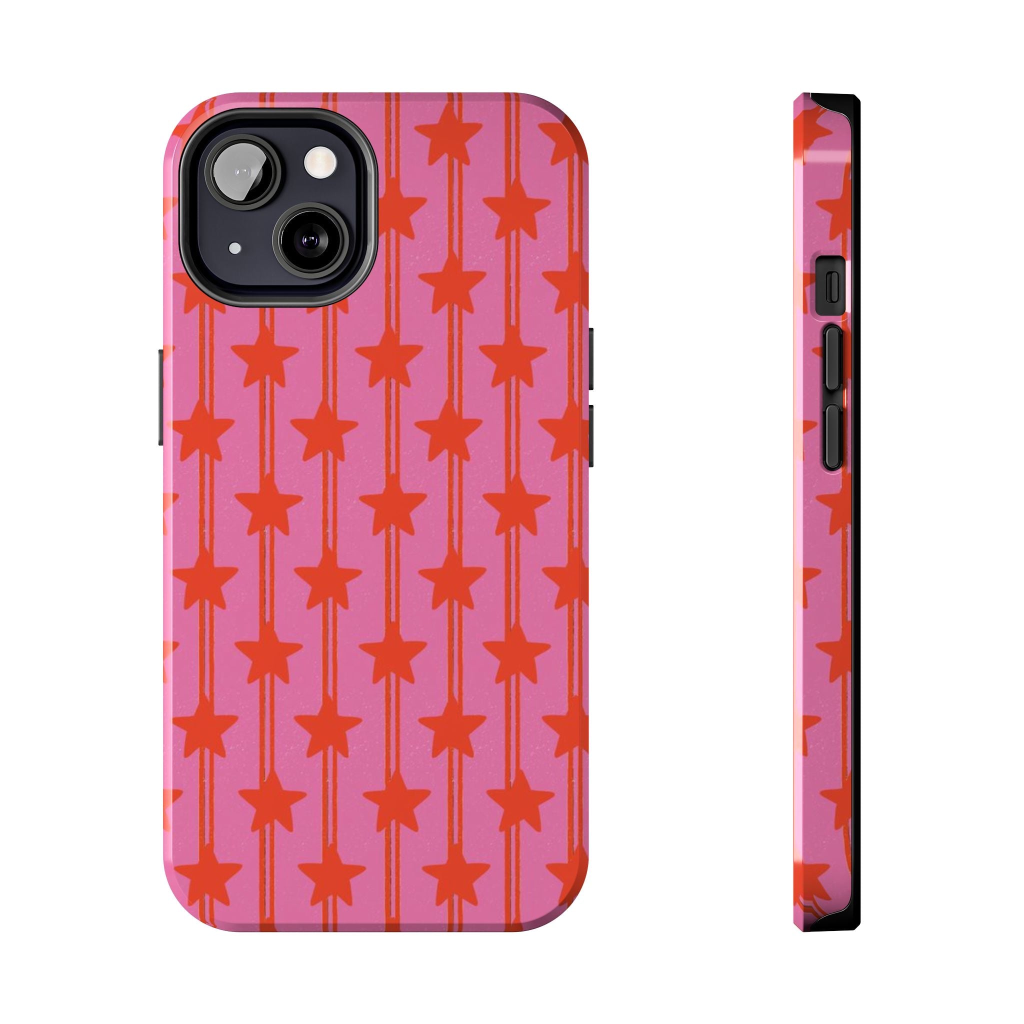 Pink Star Stripe Tough Phone Case