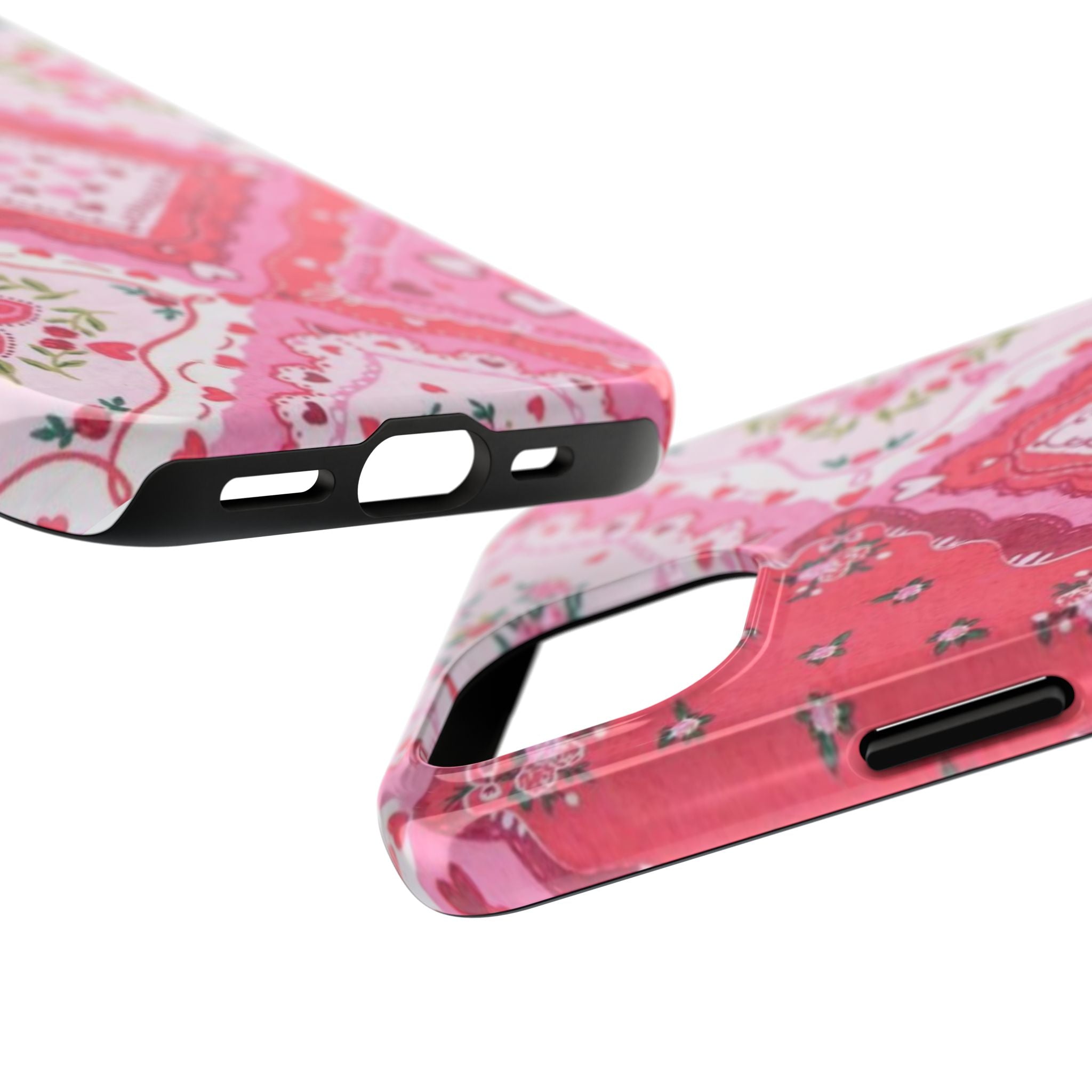 Pink Bandana Heart Tough Phone Case