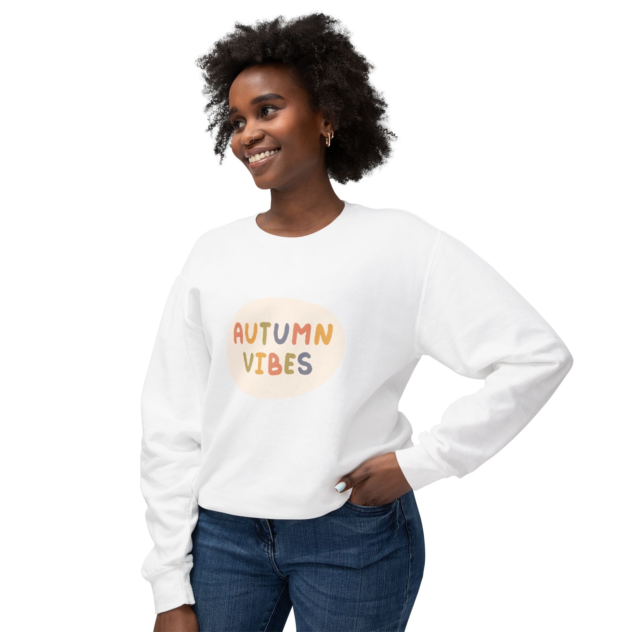 Autumn Vibes Lightweight Crewneck Sweatshirt