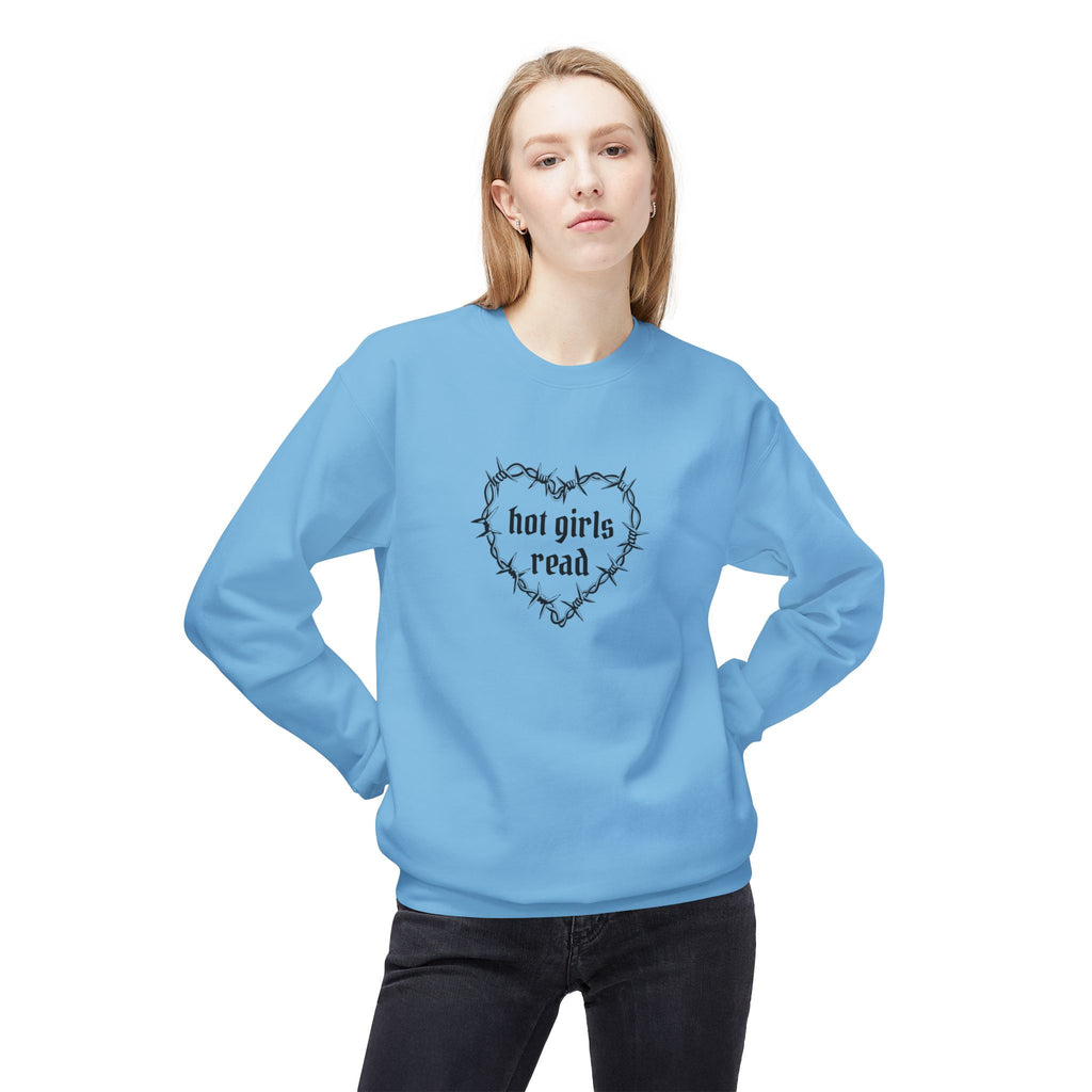 Hot Girls Read Crewneck Sweatshirt