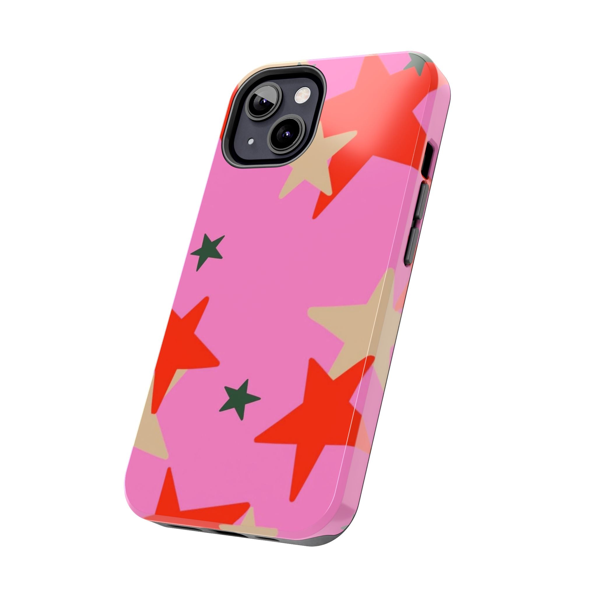 Pink Star Pattern Tough Phone Case