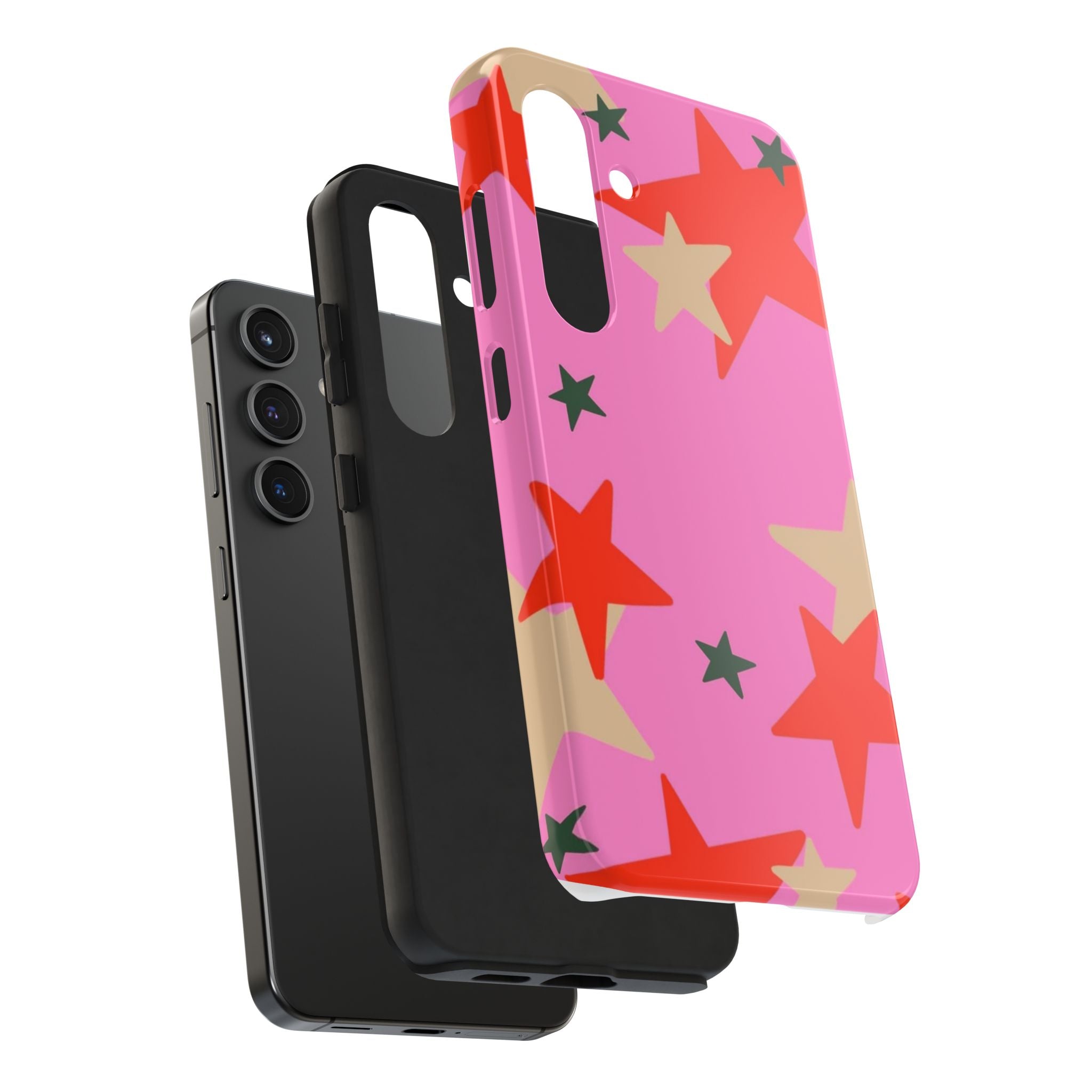 Pink Star Pattern Tough Phone Case