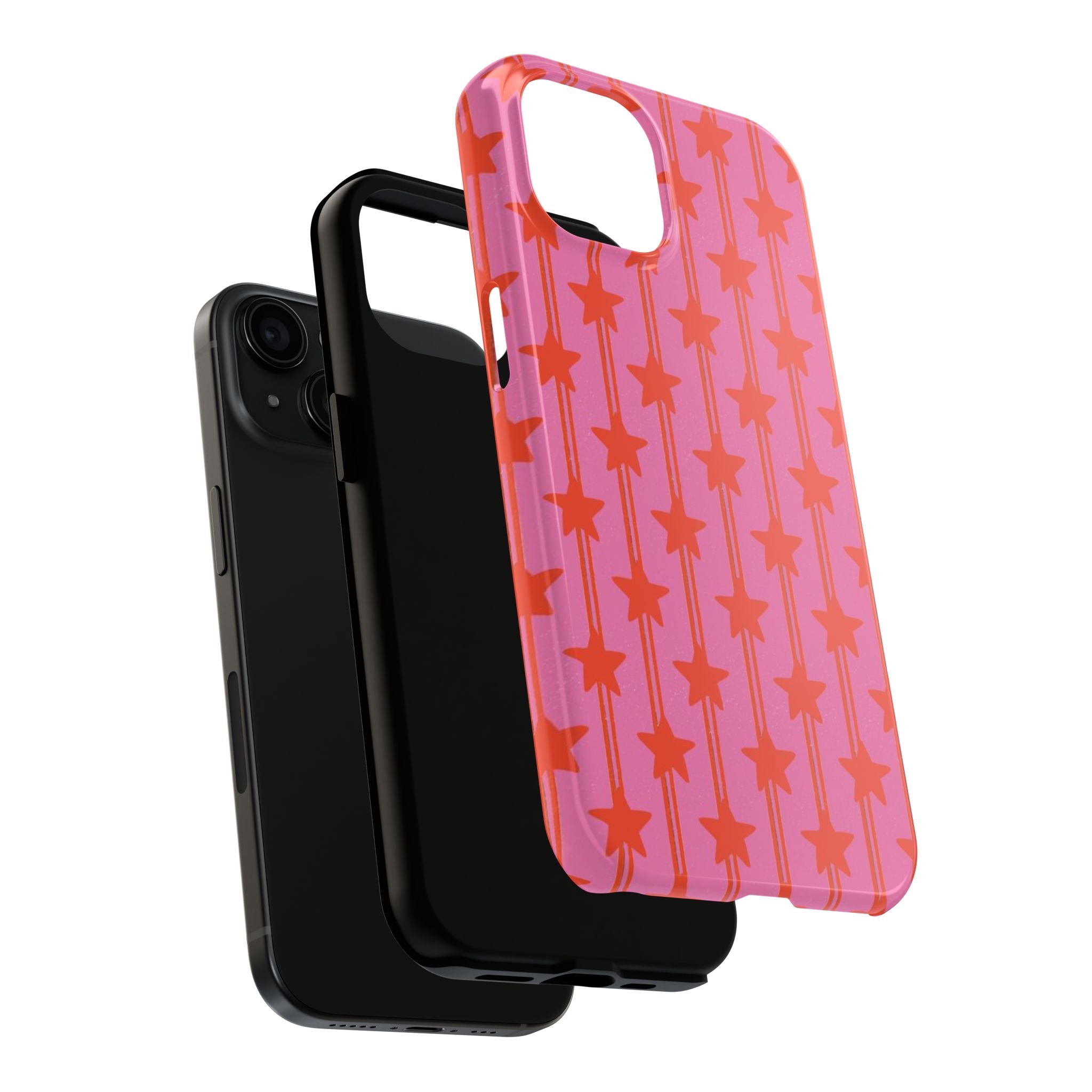 Pink Star Stripe Tough Phone Case
