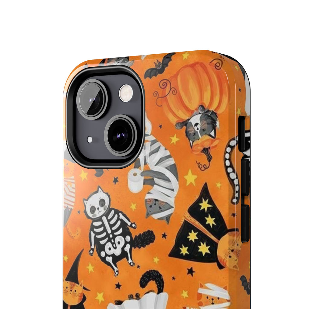 Spooky-Cat Halloween Tough Phone Case