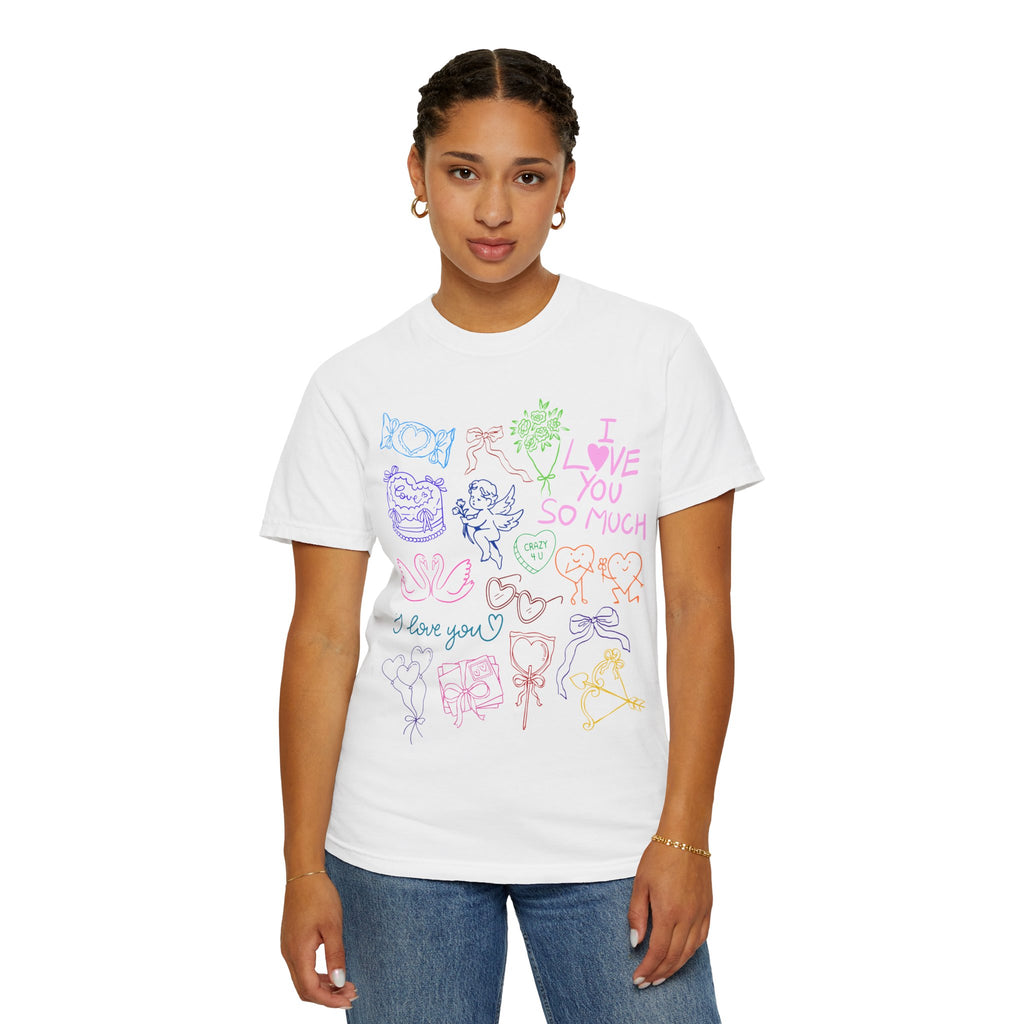 Valentine Doodle Tee