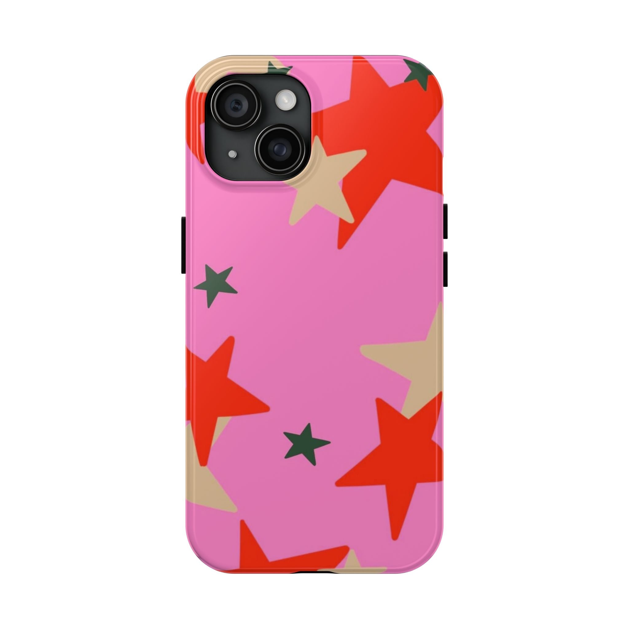 Pink Star Pattern Tough Phone Case
