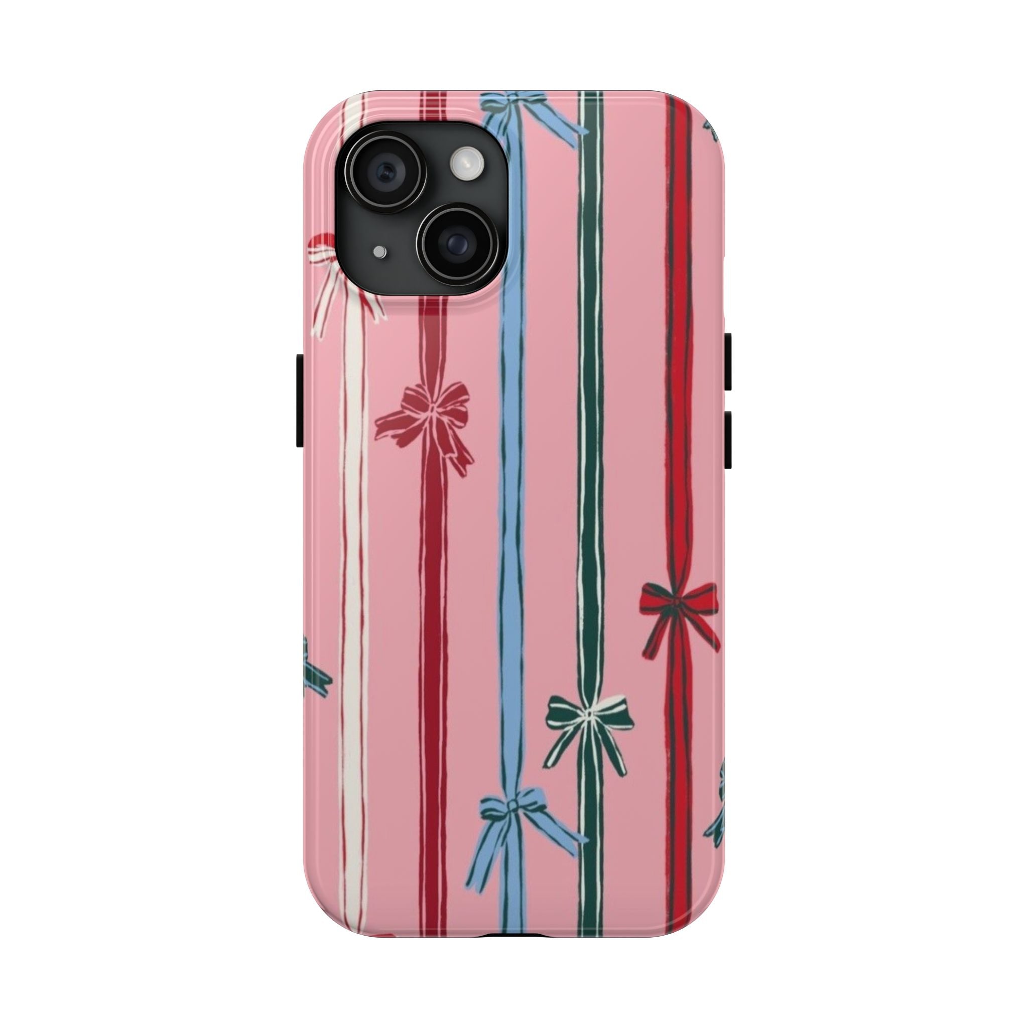 Holiday Bow Pattern Tough Phone Case