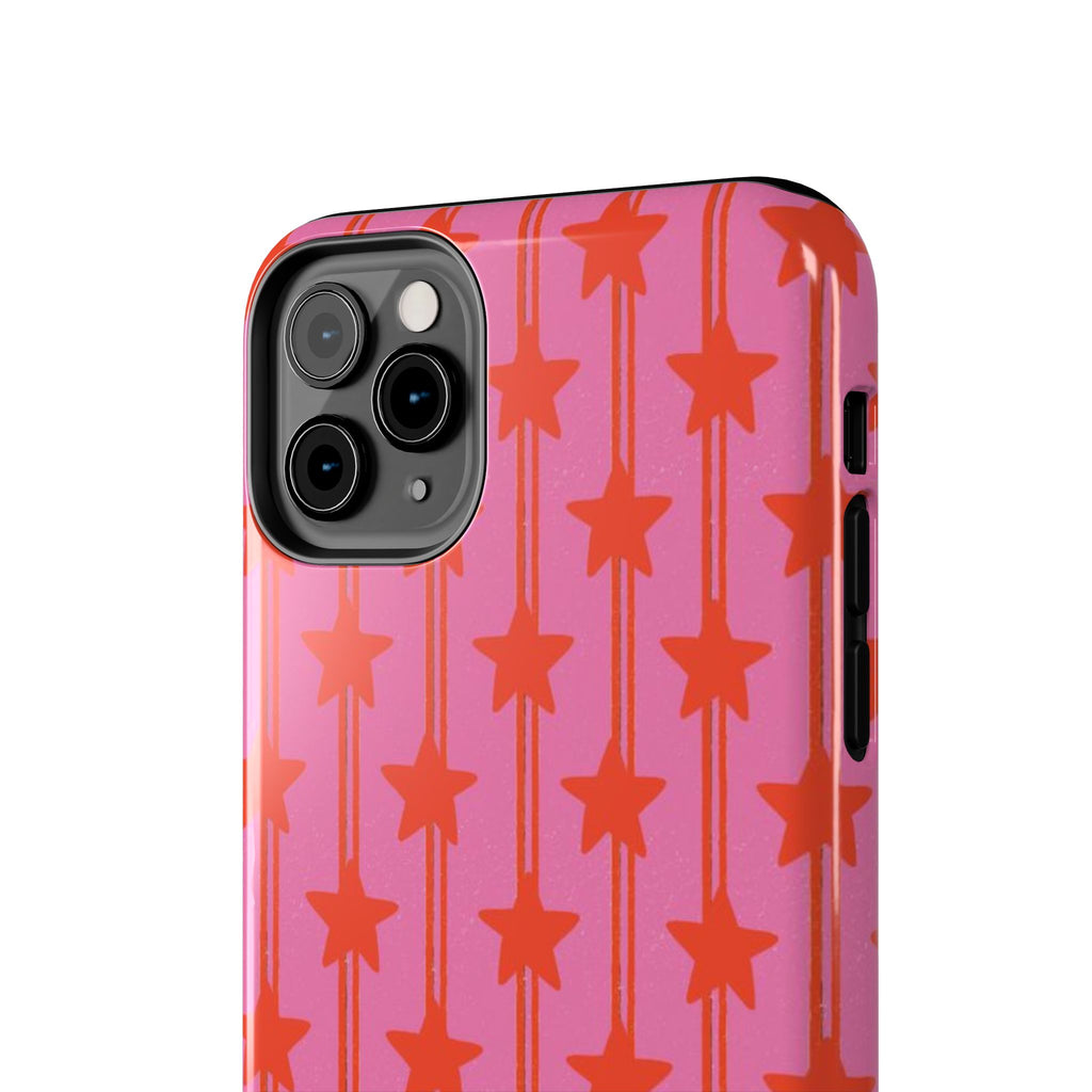 Pink Star Stripe Tough Phone Case