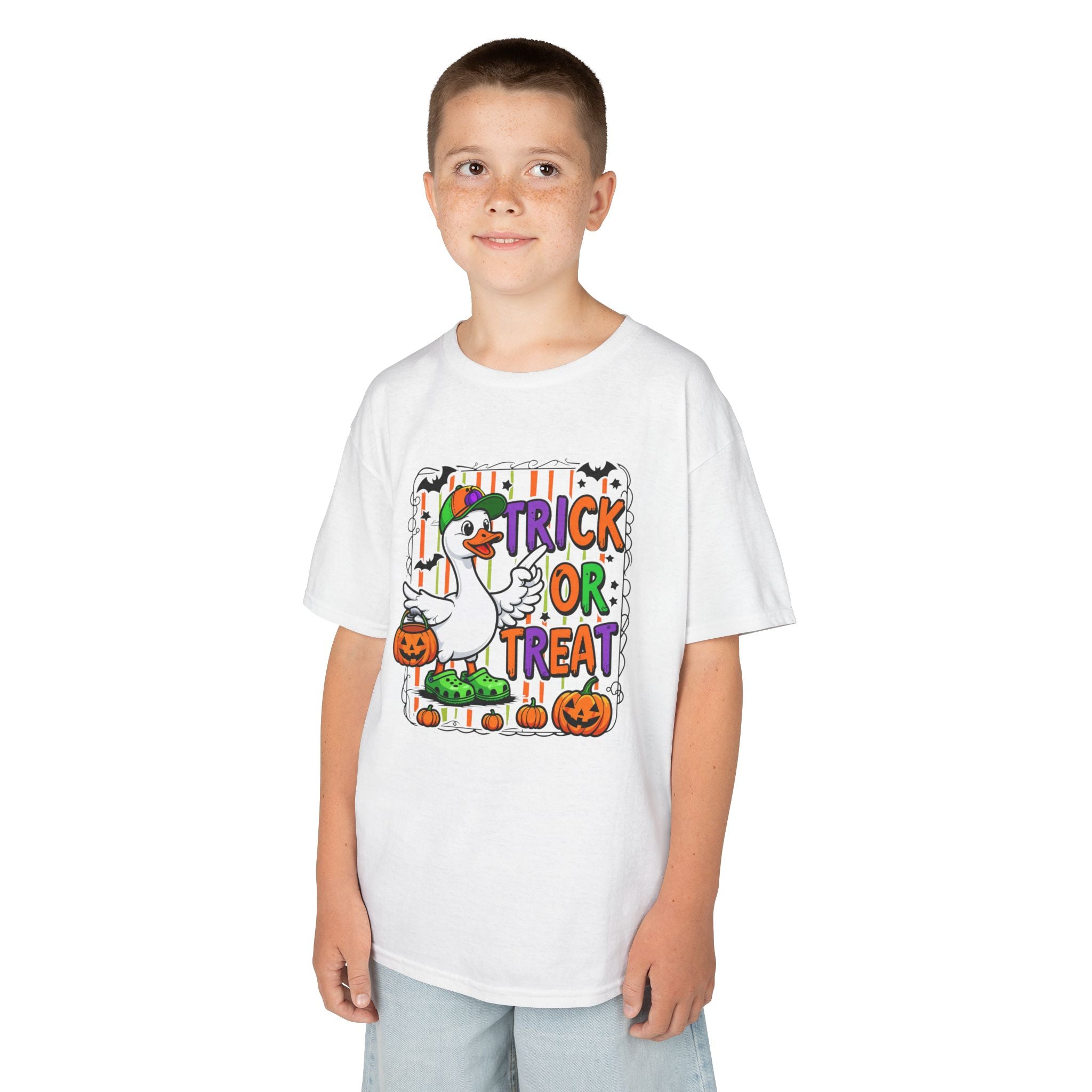 Boys Halloween Trick or Treat Goose Tee