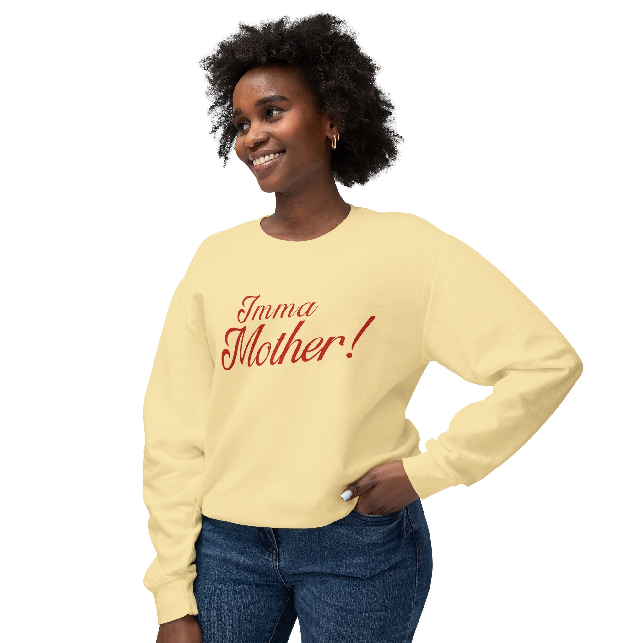 Imma Mother Lightweight Crewneck Sweatshirt