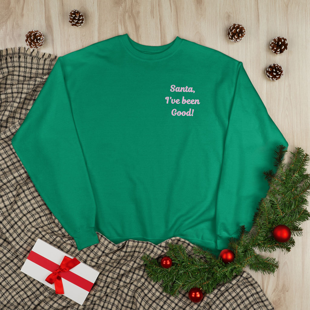 Festive Crewneck Sweatshirt -"Naughty & Nice"