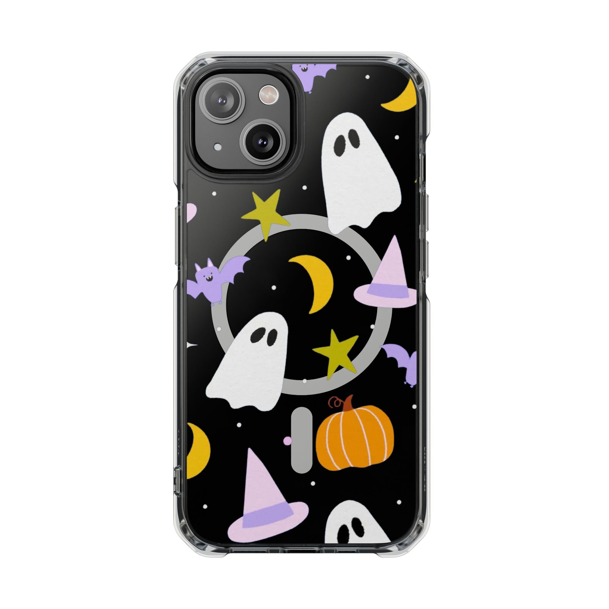 Ghost Transparent Background Magnetic Clear Impact Case