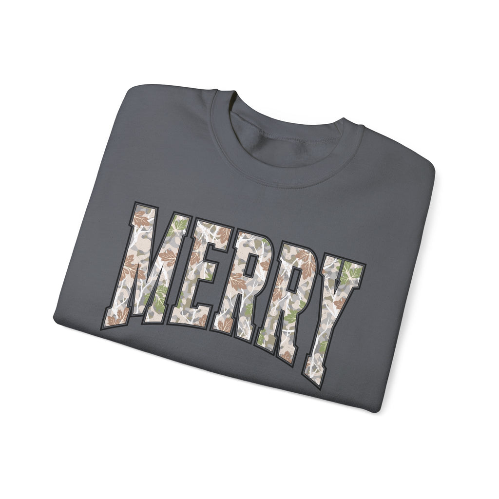 Merry Floral Crewneck Sweatshirt for the Holidays