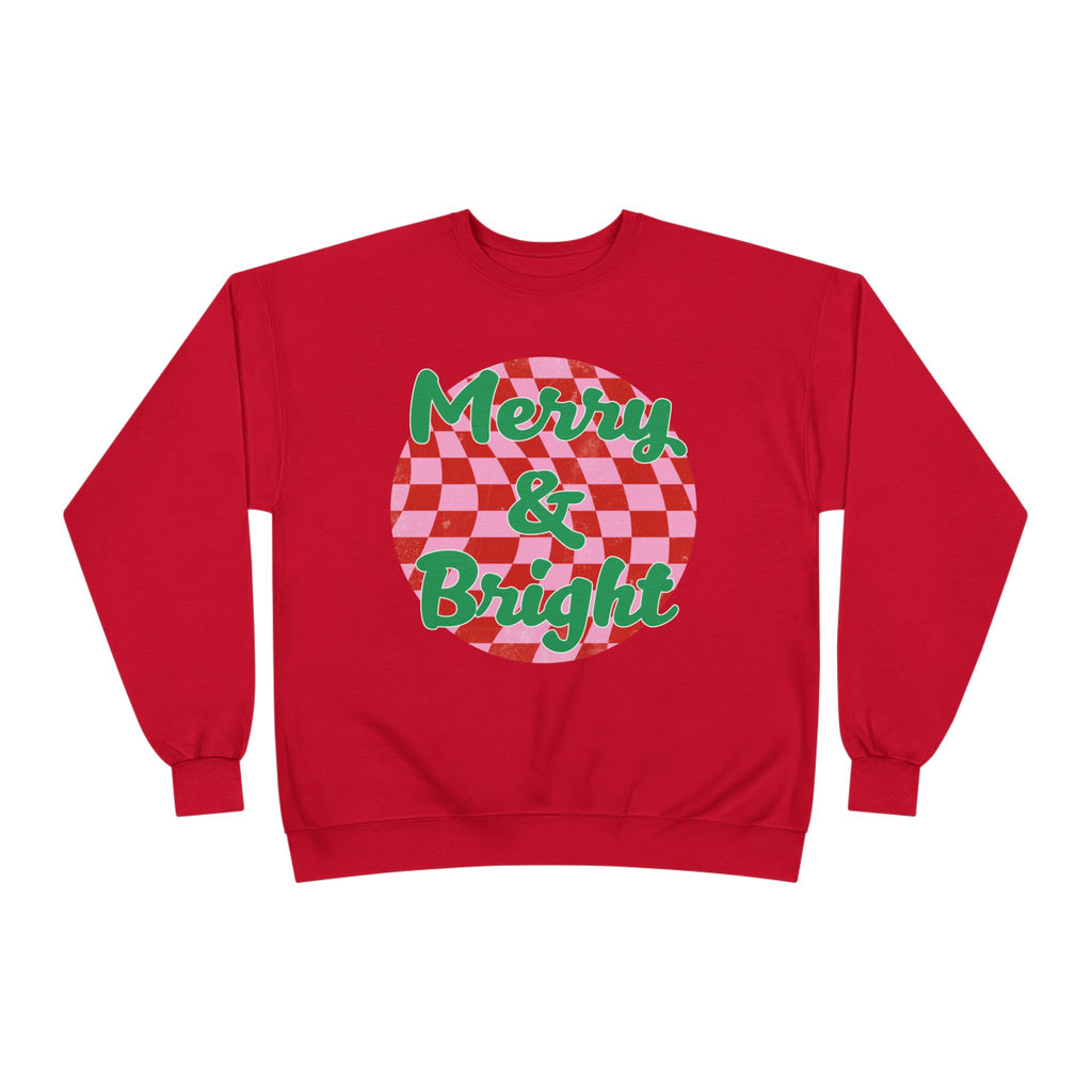 Merry & Bright Eco-Friendly Crewneck Sweatshirt