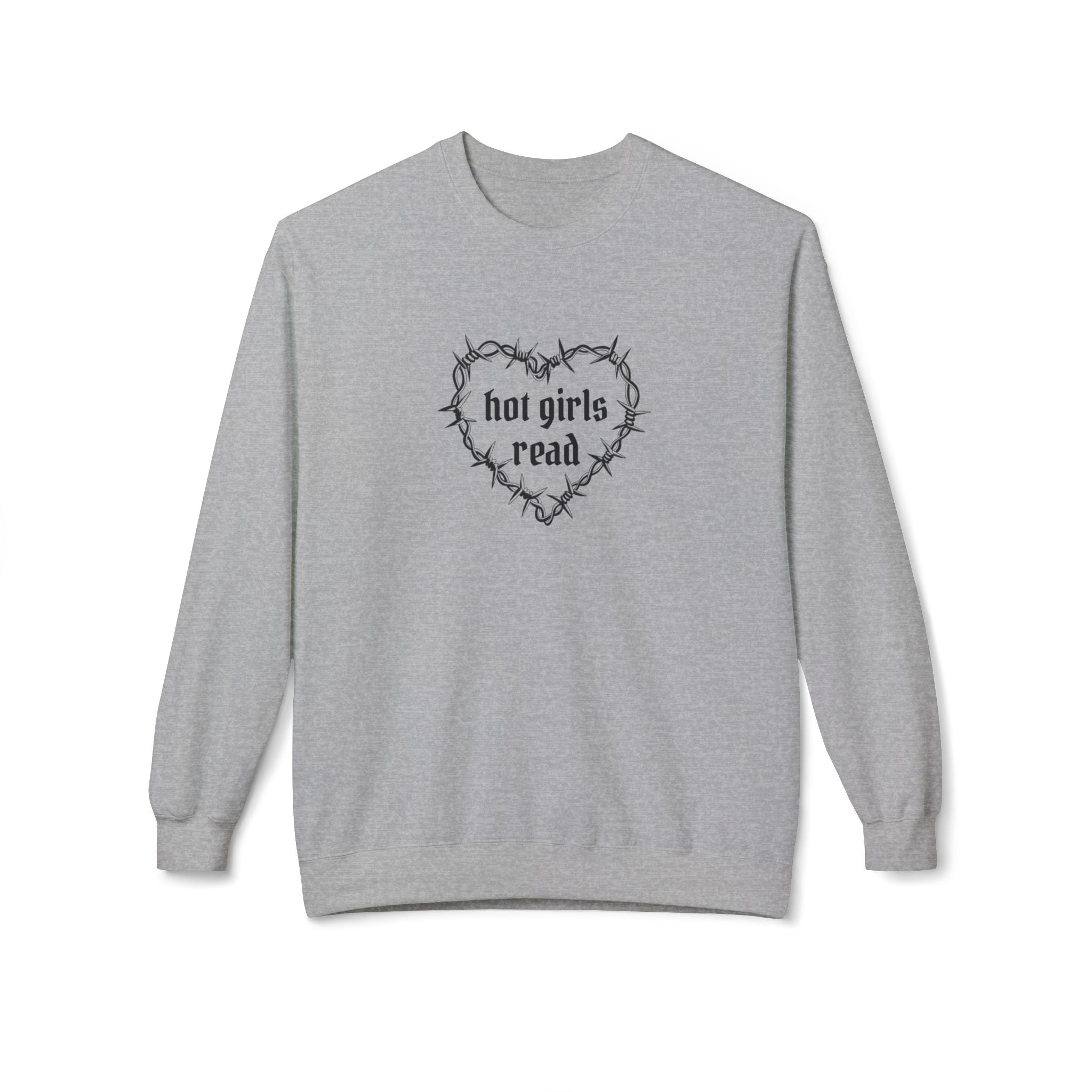 Hot Girls Read Crewneck Sweatshirt