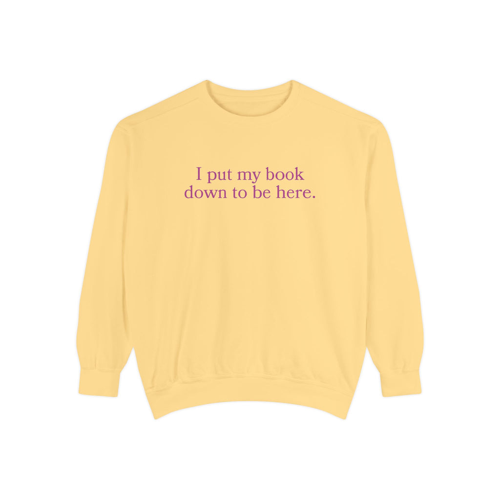 Book Lover Garment-Dyed Sweatshirt