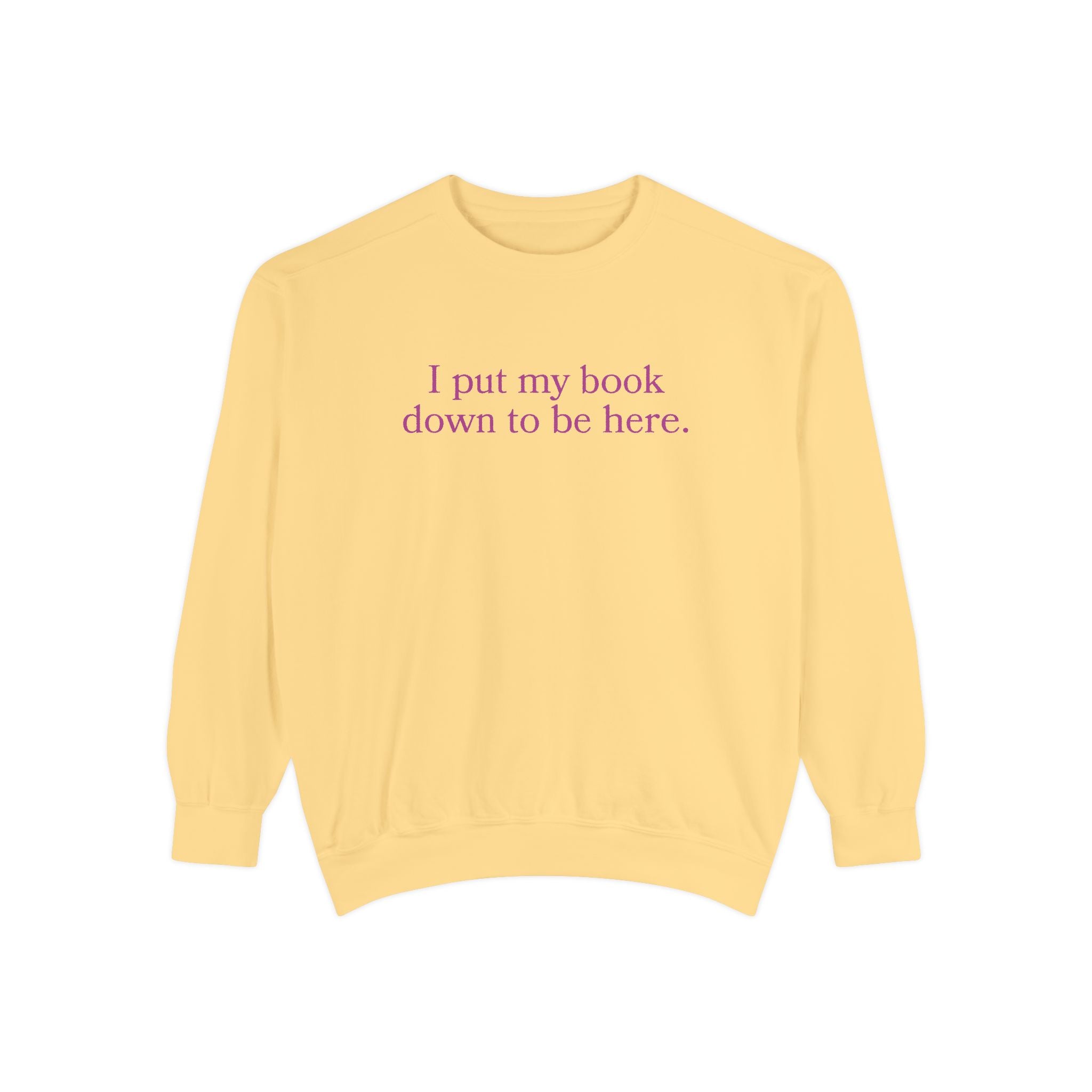 Book Lover Garment-Dyed Sweatshirt