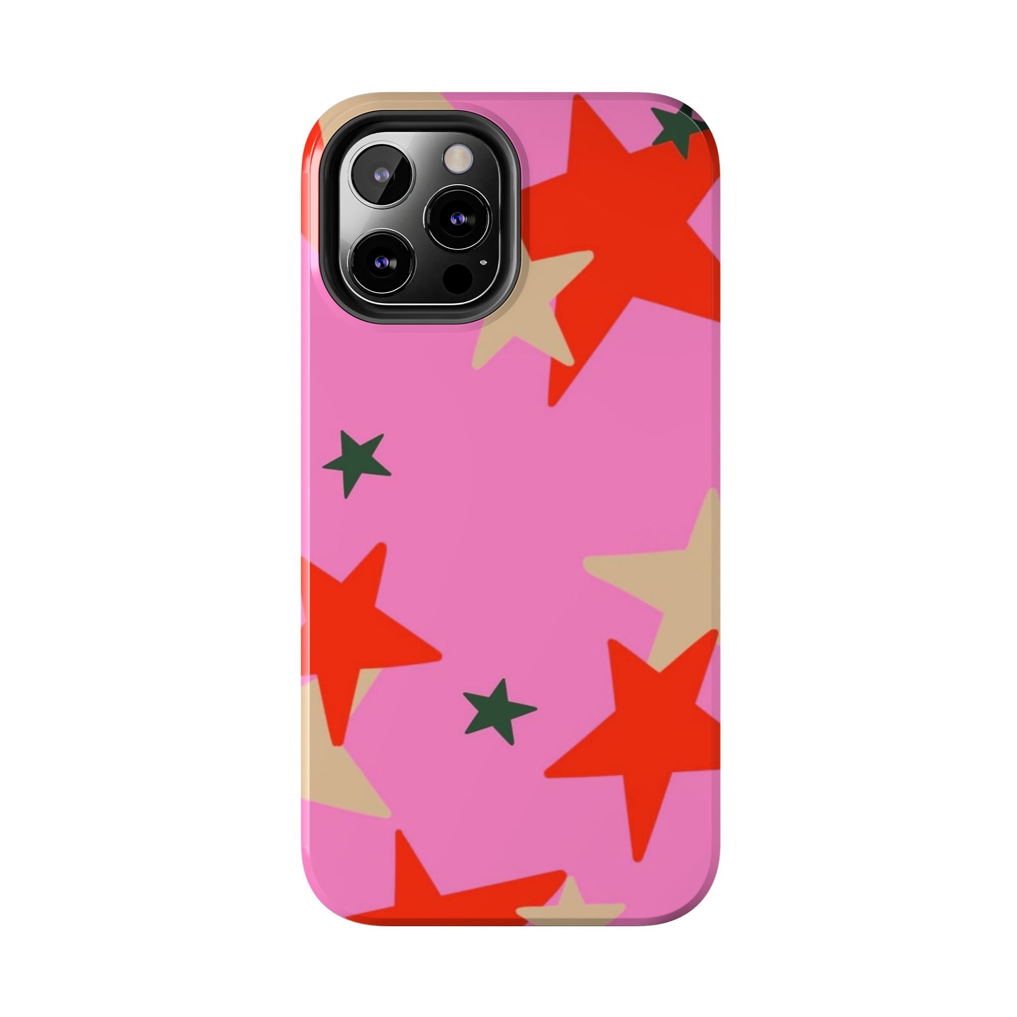 Pink Star Pattern Tough Phone Case