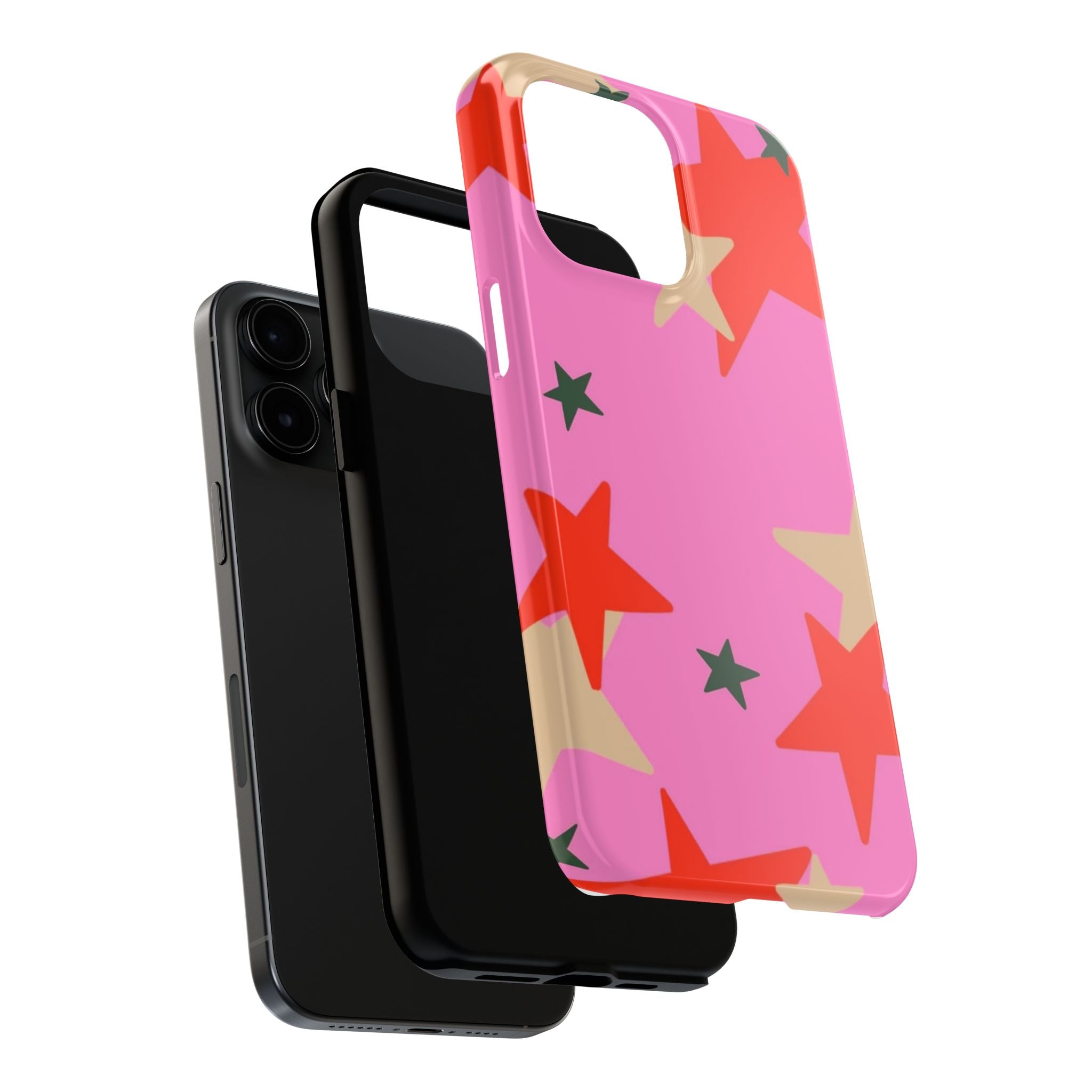 Pink Star Pattern Tough Phone Case