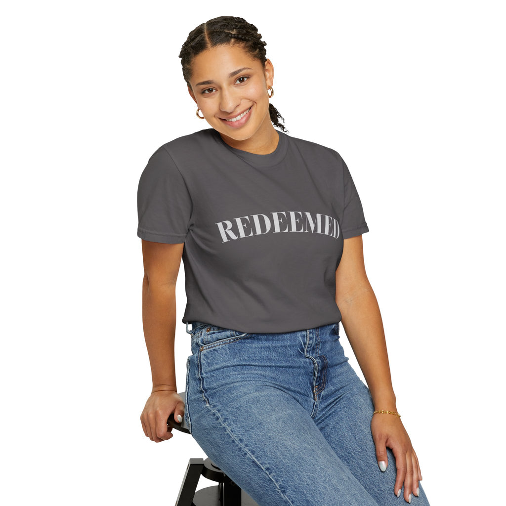 Redeemed Garment-Dyed T-Shirt, Christian Apparel
