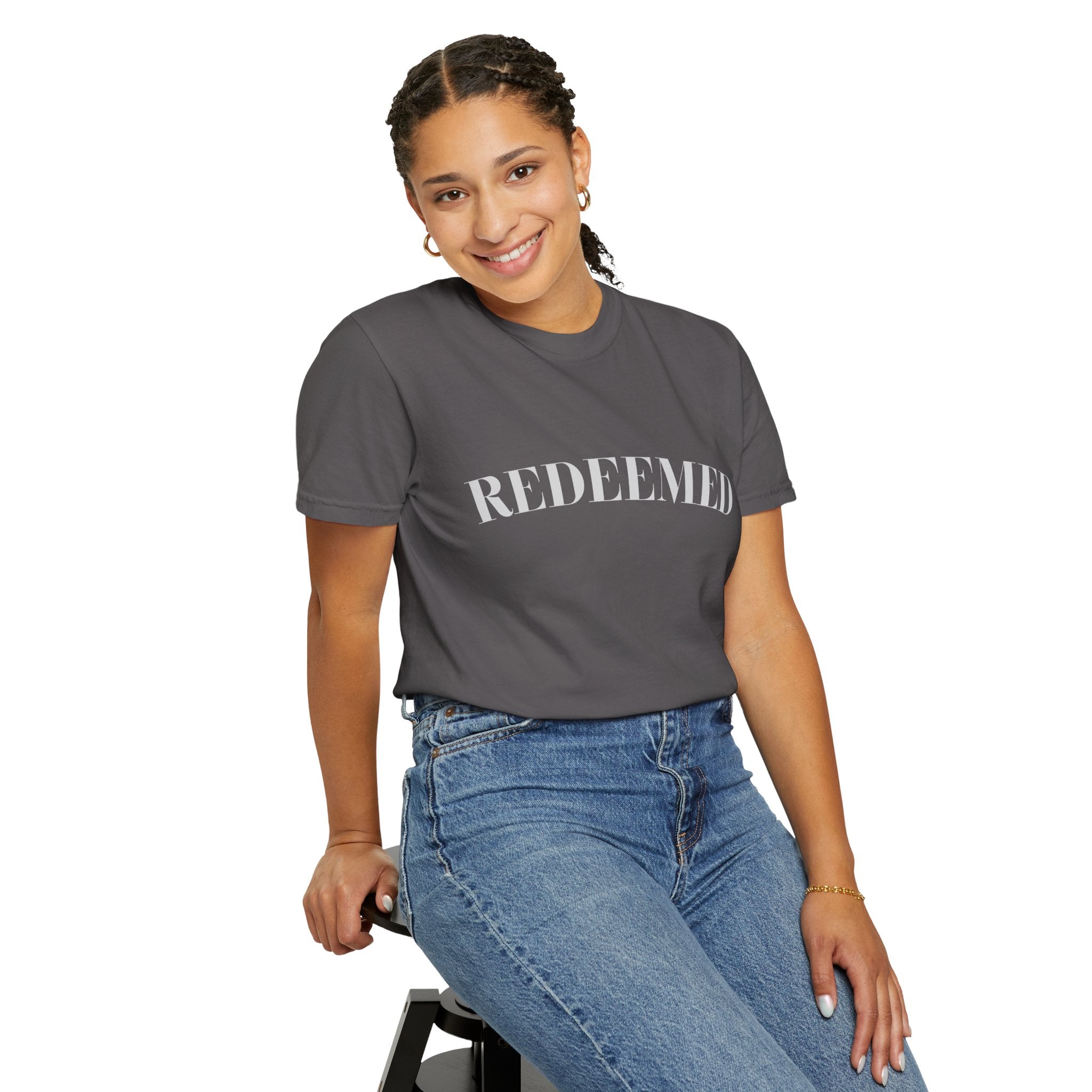 Redeemed Garment-Dyed T-Shirt, Christian Apparel