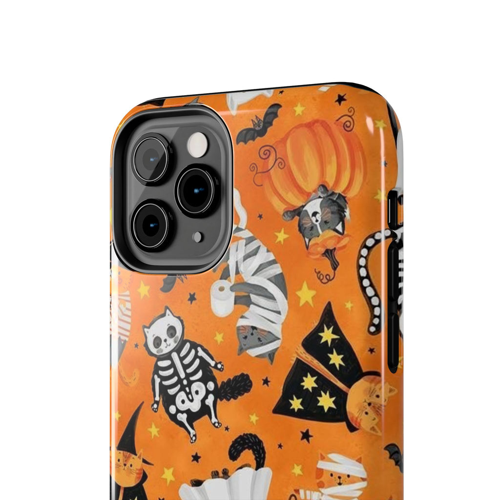 Spooky-Cat Halloween Tough Phone Case