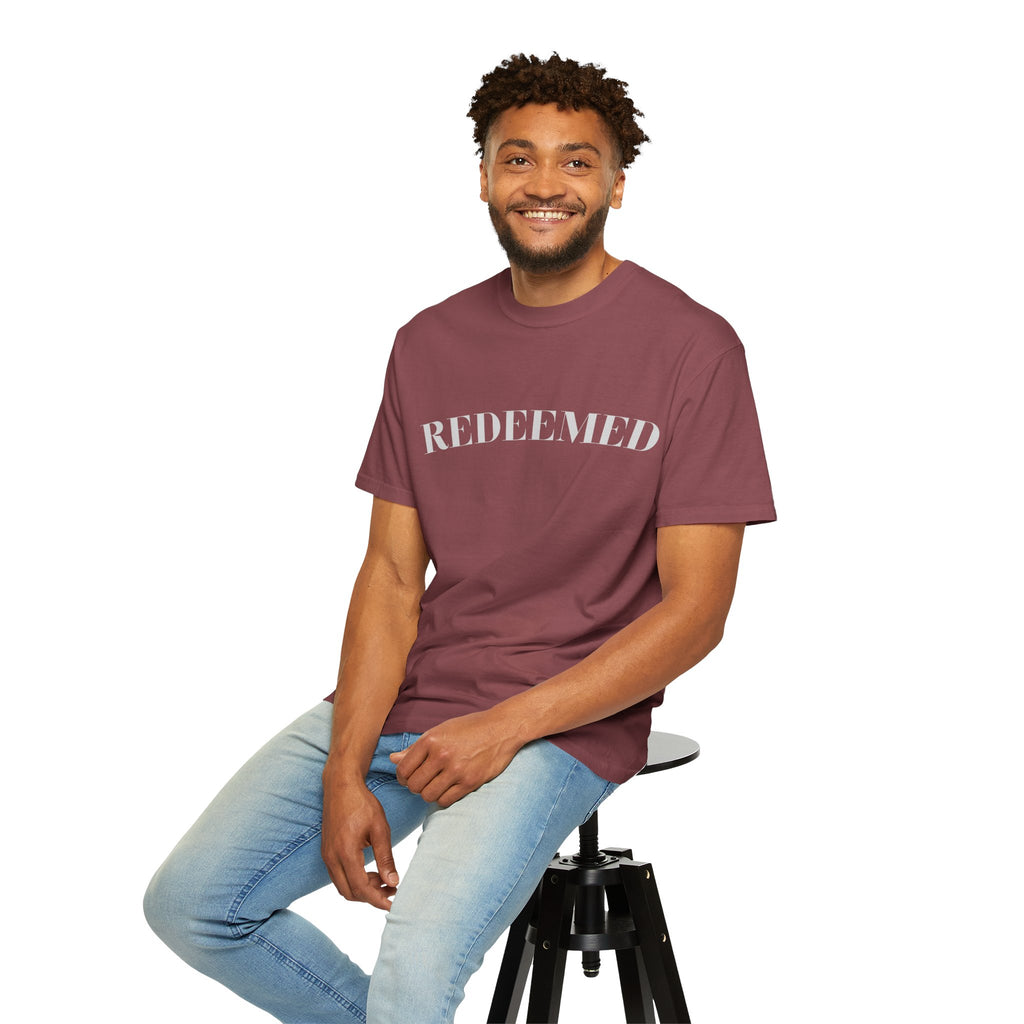 Redeemed Garment-Dyed T-Shirt, Christian Apparel