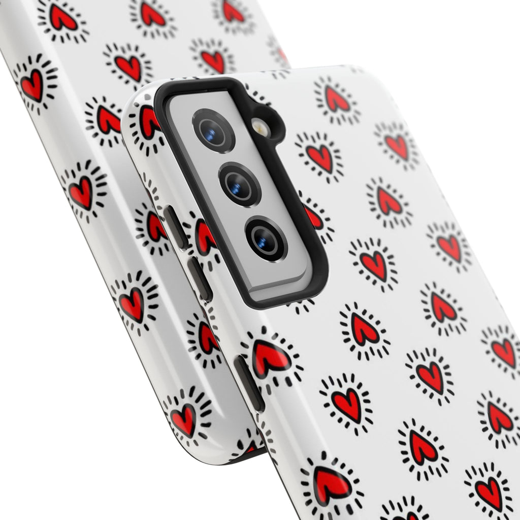 Heart Doodle Tough Phone Case