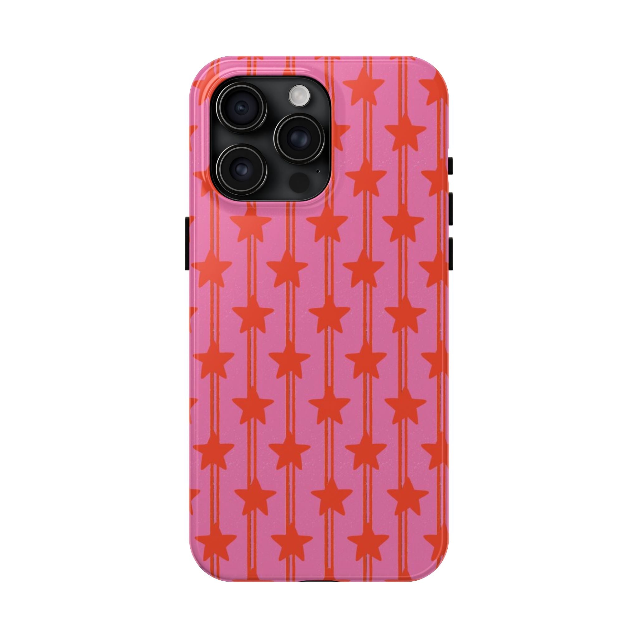 Pink Star Stripe Tough Phone Case