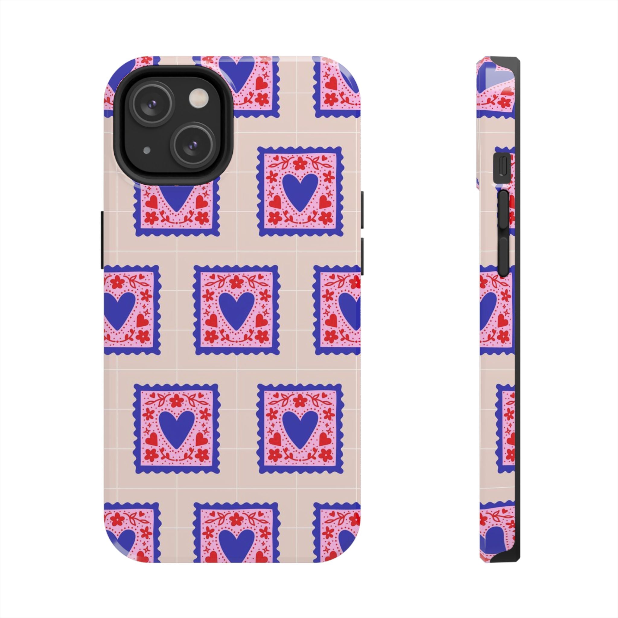 Heart Stamp Tough Phone Case
