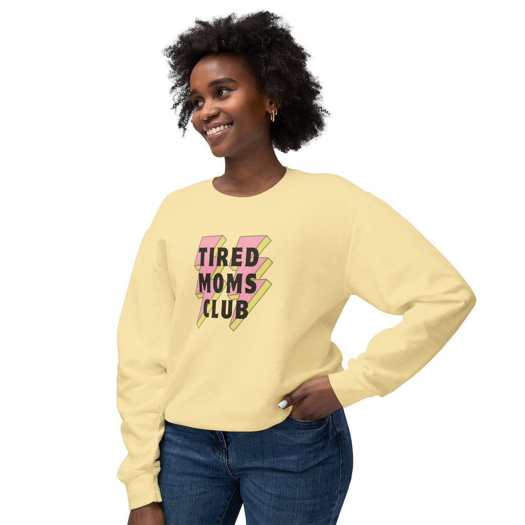 Tired Moms Club Lightweight Crewneck Sweatshirt