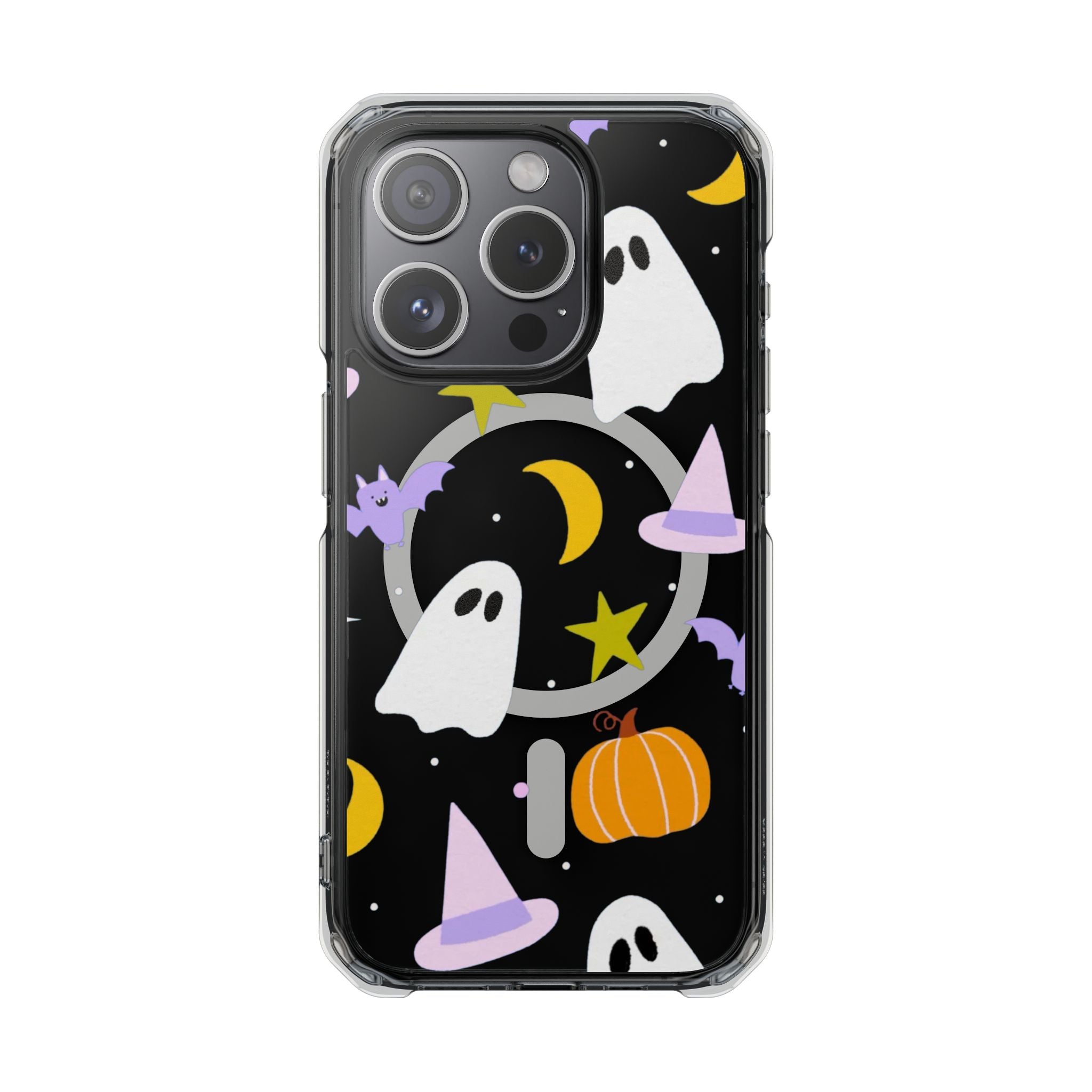 Ghost Transparent Background Magnetic Clear Impact Case
