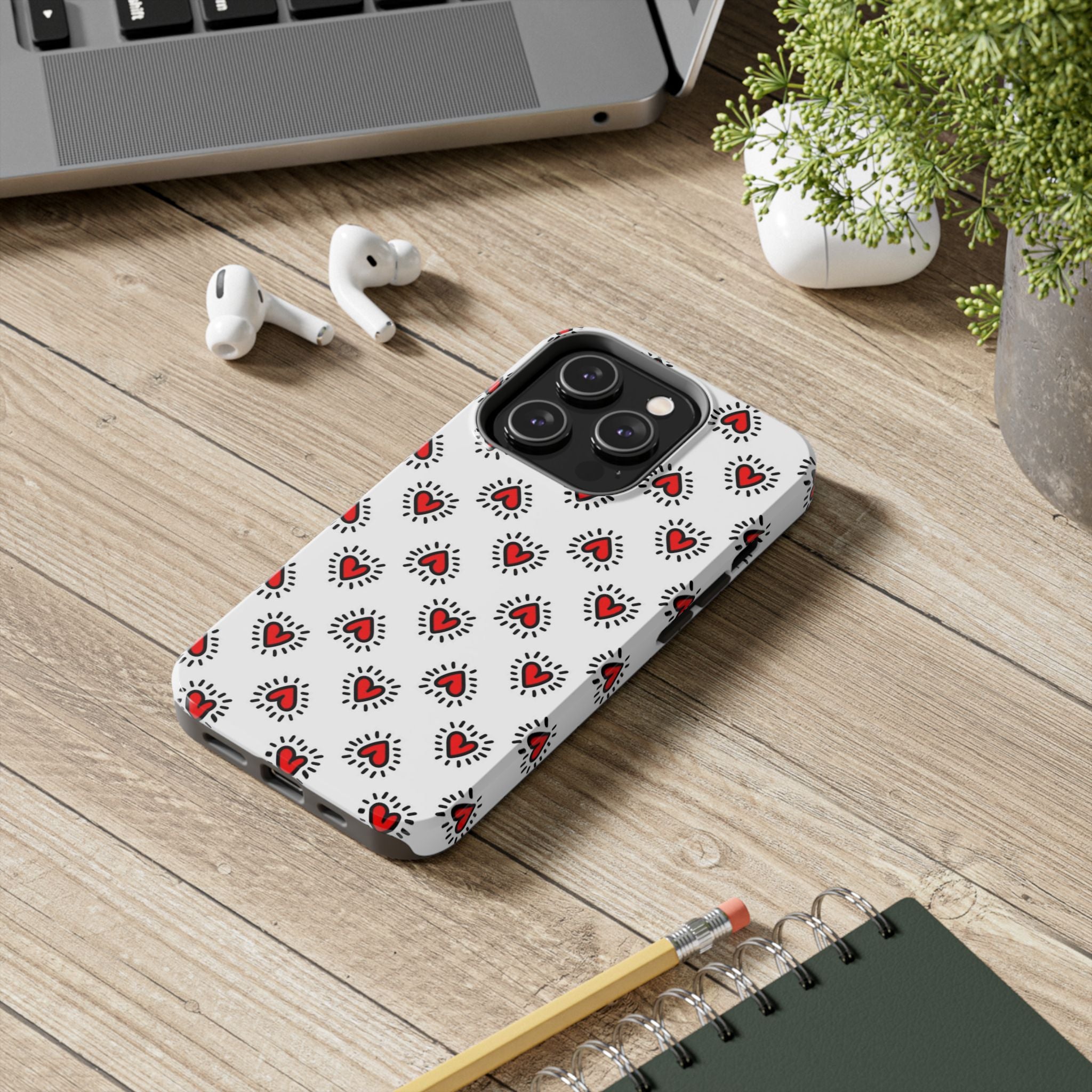 Heart Doodle Tough Phone Case