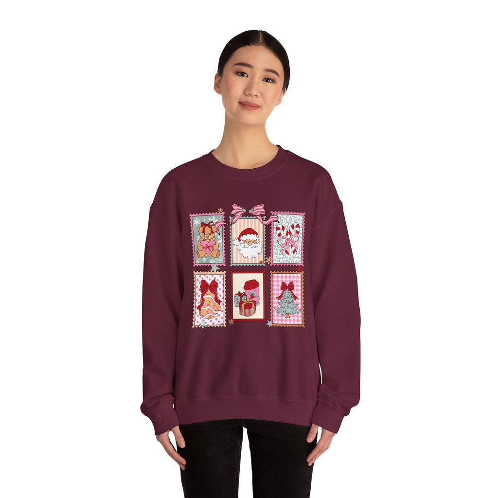 Christmas Stamp Crewneck Sweatshirt