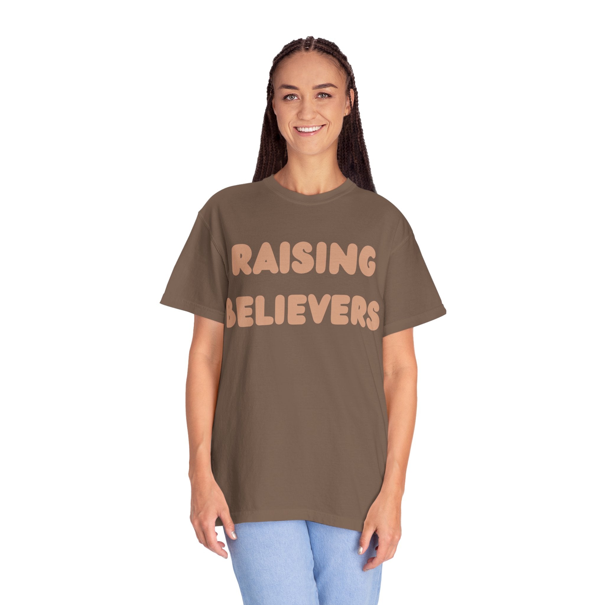 Raising Believers T-Shirt | Unisex Garment-Dyed Tee for Faith & Inspiration